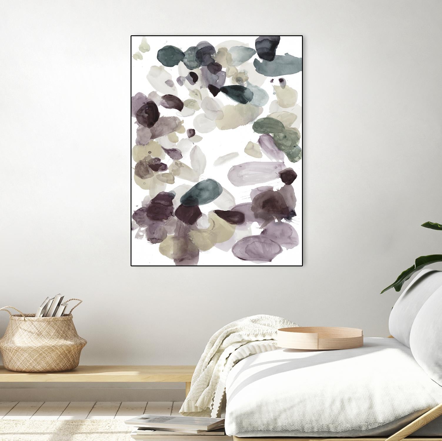 Butterfly Dance in Neutral D by Allyson Fukushima on GIANT ART - pink abstract