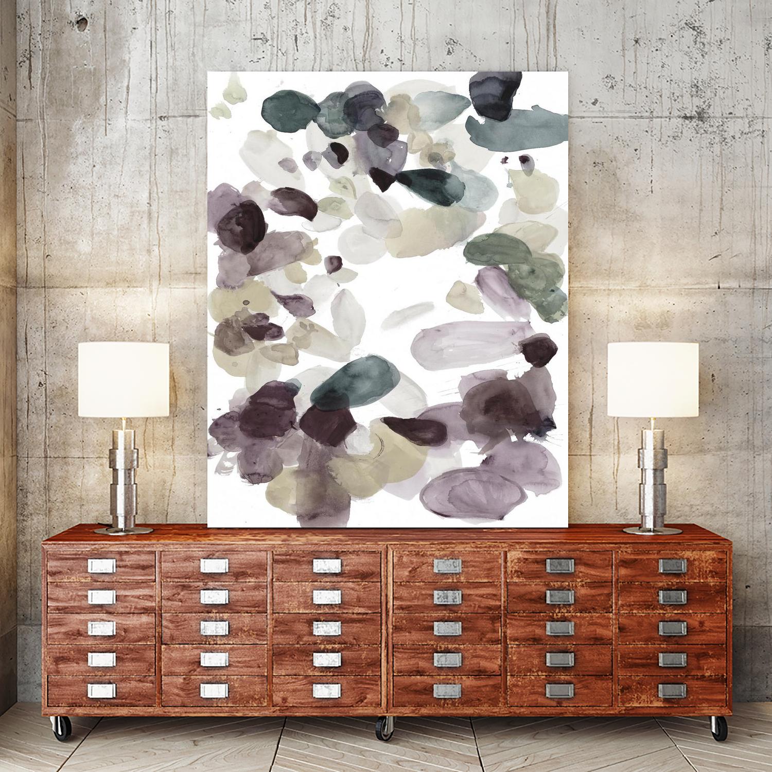 Butterfly Dance in Neutral D by Allyson Fukushima on GIANT ART - pink abstract