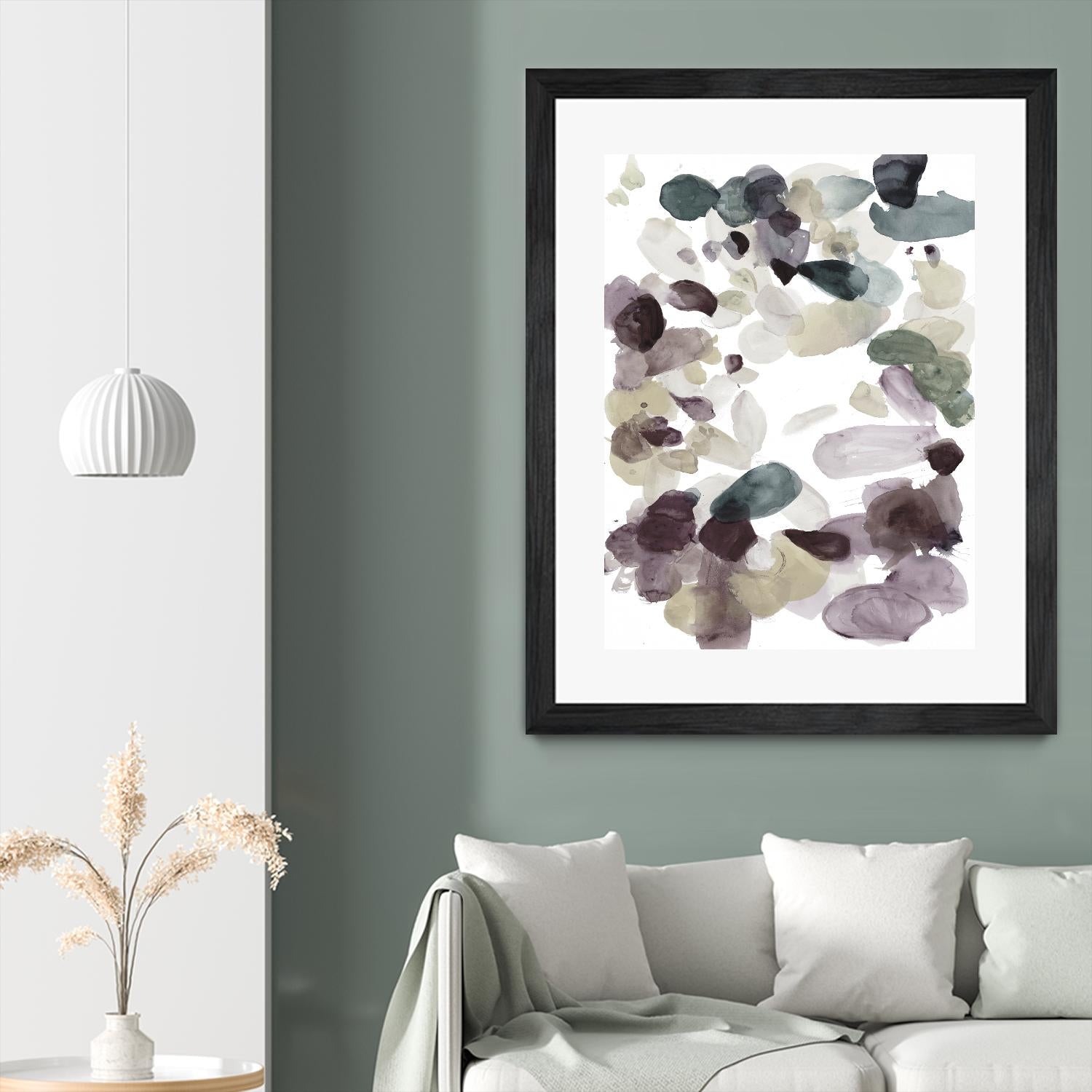 Butterfly Dance in Neutral D by Allyson Fukushima on GIANT ART - pink abstract