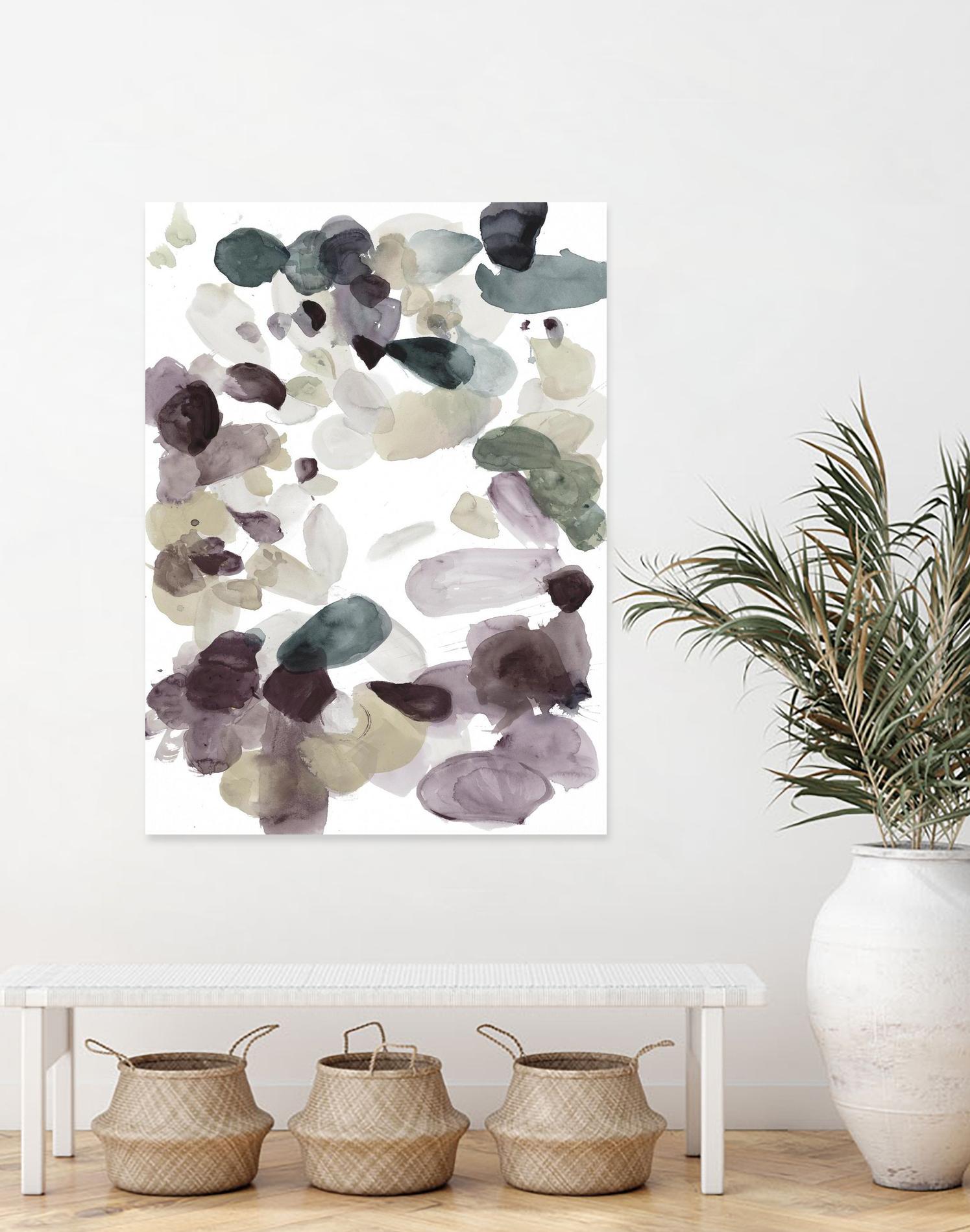 Butterfly Dance in Neutral D by Allyson Fukushima on GIANT ART - pink abstract