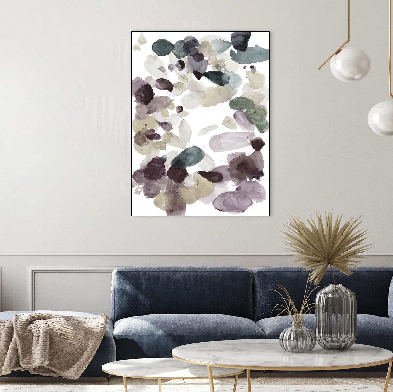 Butterfly Dance in Neutral D by Allyson Fukushima on GIANT ART - pink abstract