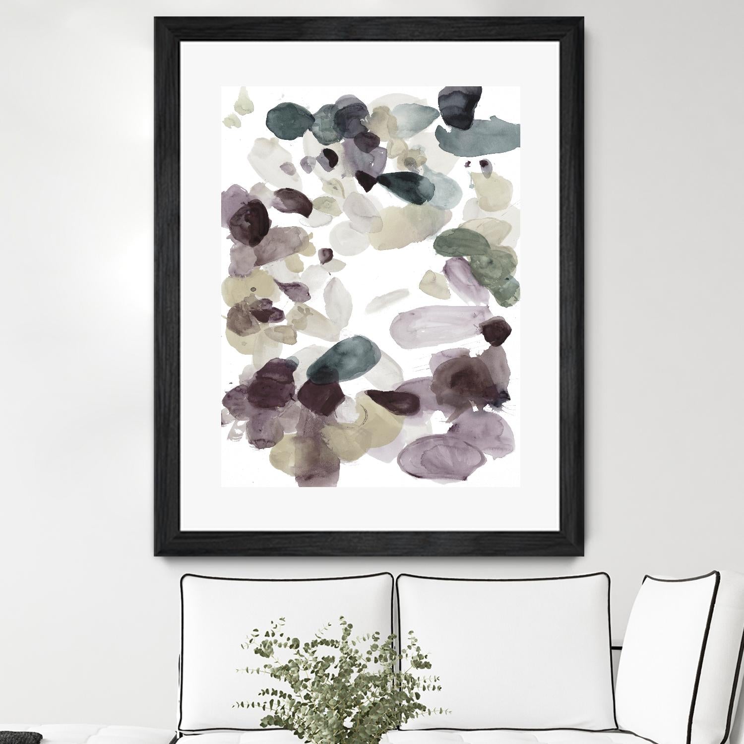 Butterfly Dance in Neutral D by Allyson Fukushima on GIANT ART - pink abstract