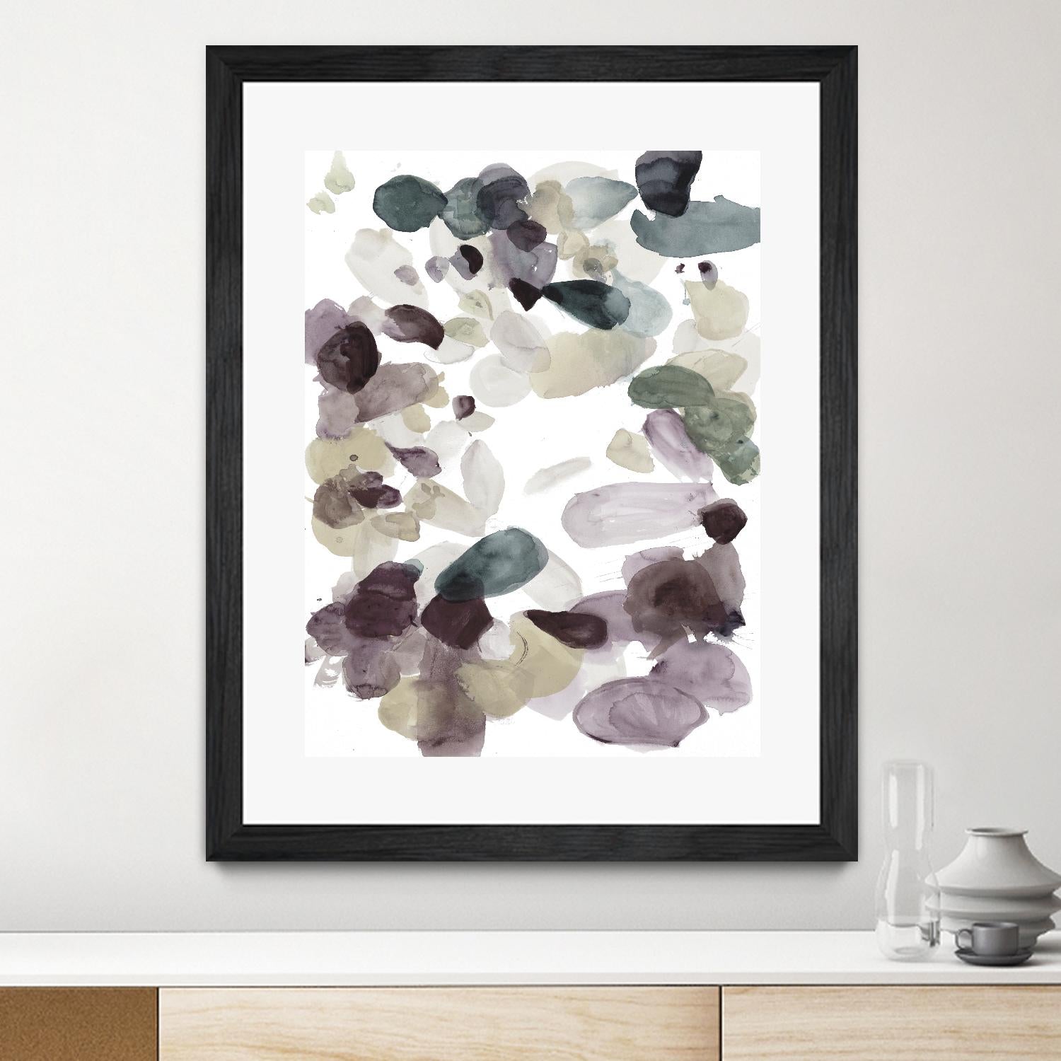 Butterfly Dance in Neutral D by Allyson Fukushima on GIANT ART - pink abstract