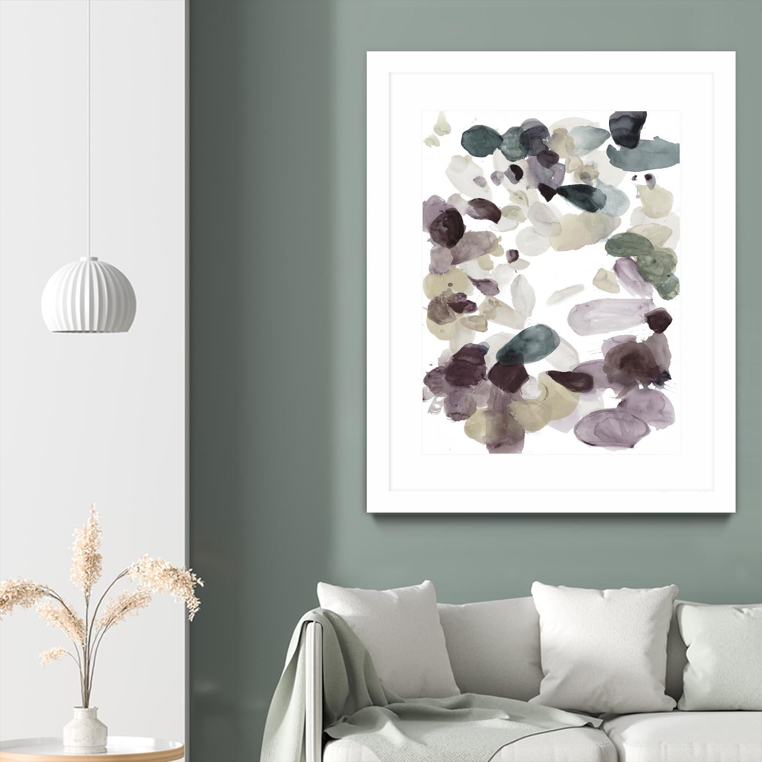 Butterfly Dance in Neutral D by Allyson Fukushima on GIANT ART - pink abstract