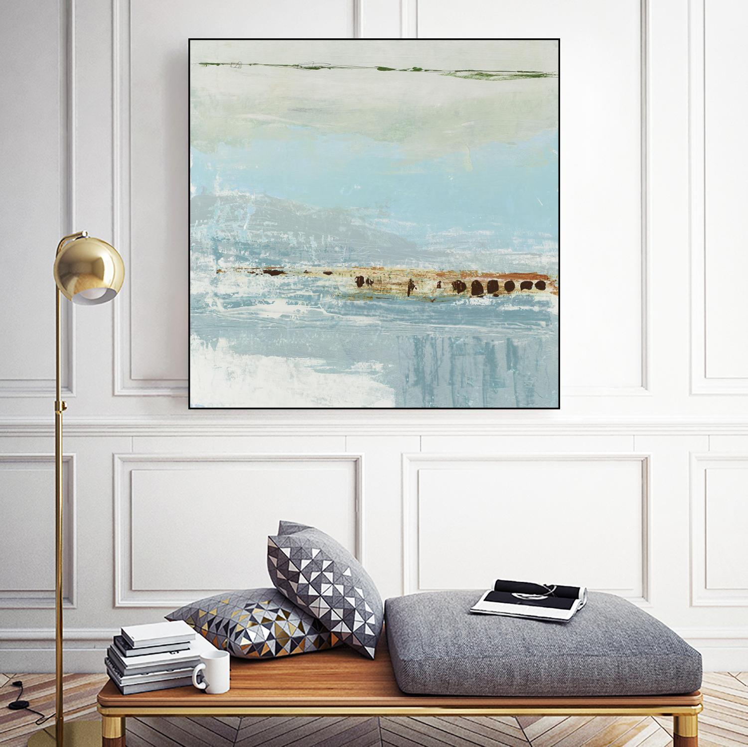 Echo 4 by KG Studio on GIANT ART - blue abstracts beach