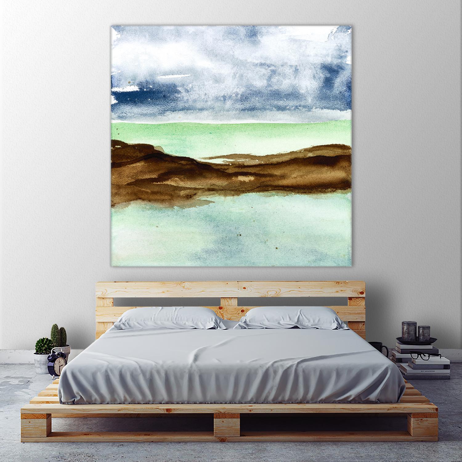 Shore I by Chris Paschke on GIANT ART - green sea scene