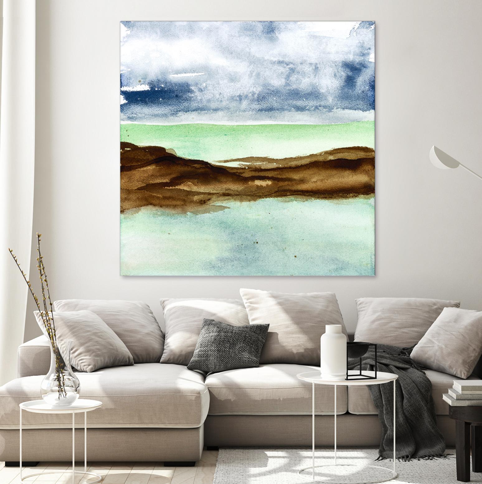 Shore I by Chris Paschke on GIANT ART - green sea scene