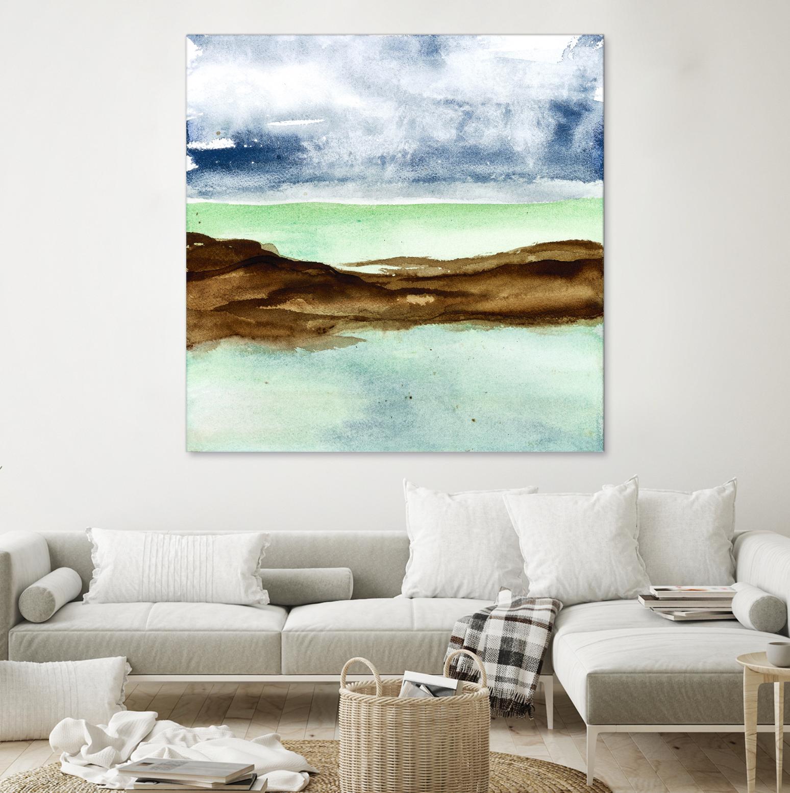 Shore I by Chris Paschke on GIANT ART - green sea scene