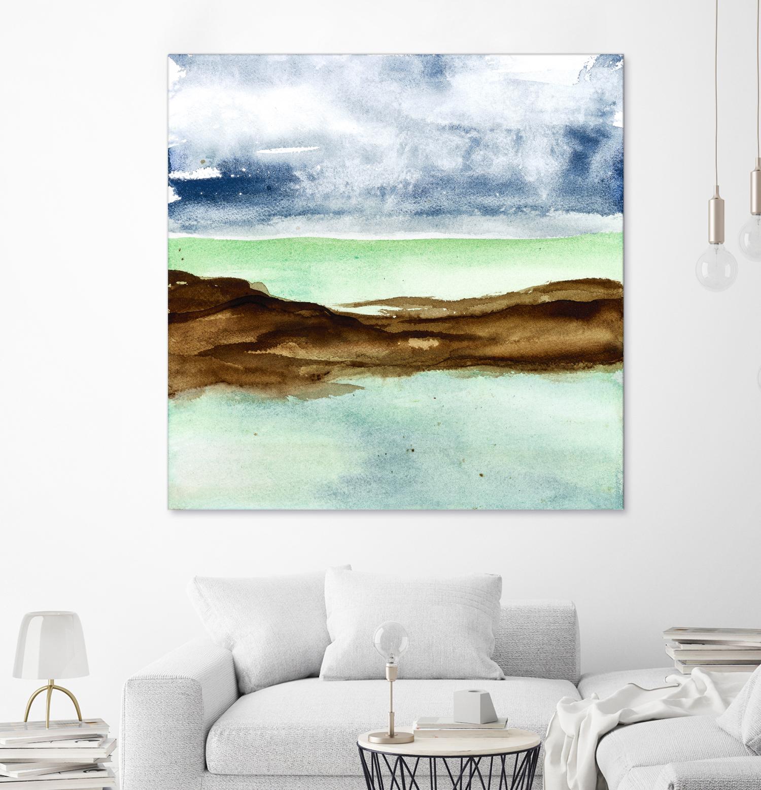 Shore I by Chris Paschke on GIANT ART - green sea scene