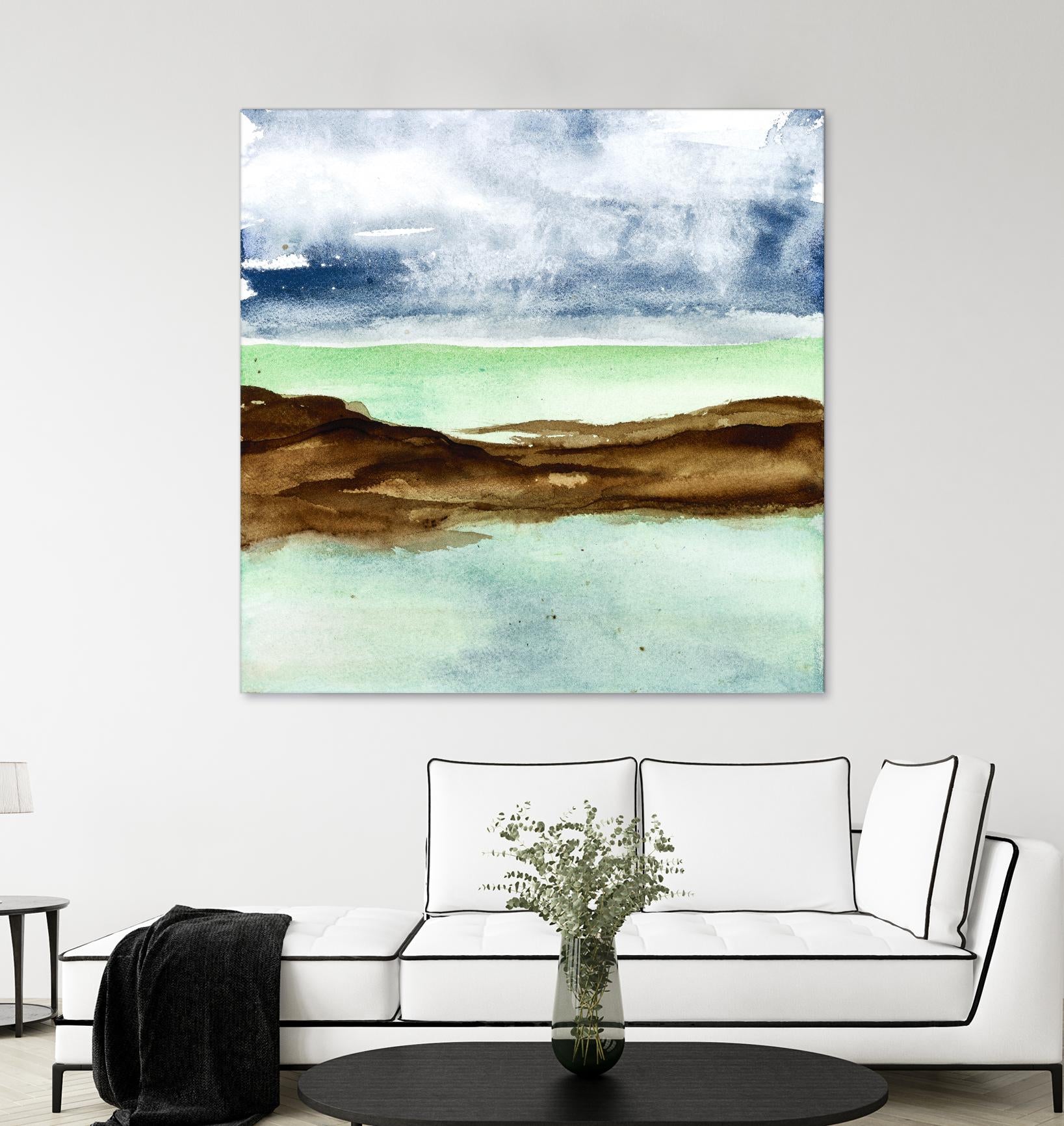 Shore I by Chris Paschke on GIANT ART - green sea scene