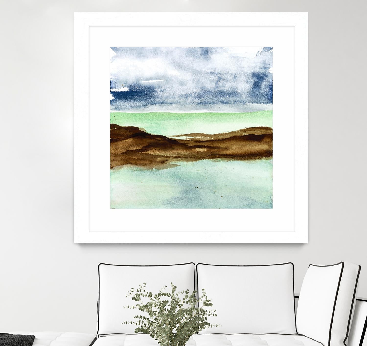 Shore I by Chris Paschke on GIANT ART - green sea scene