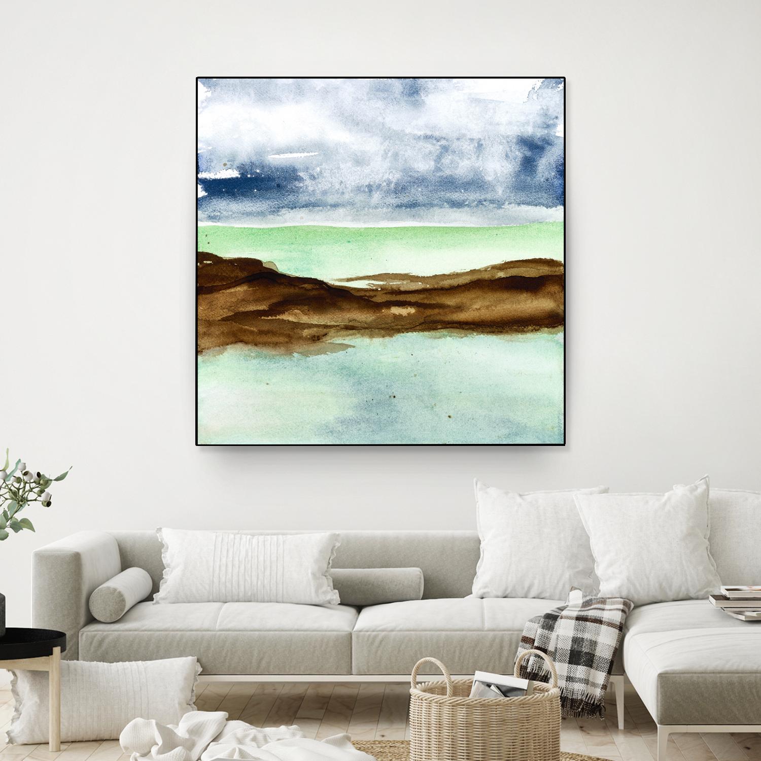 Shore I by Chris Paschke on GIANT ART - green sea scene