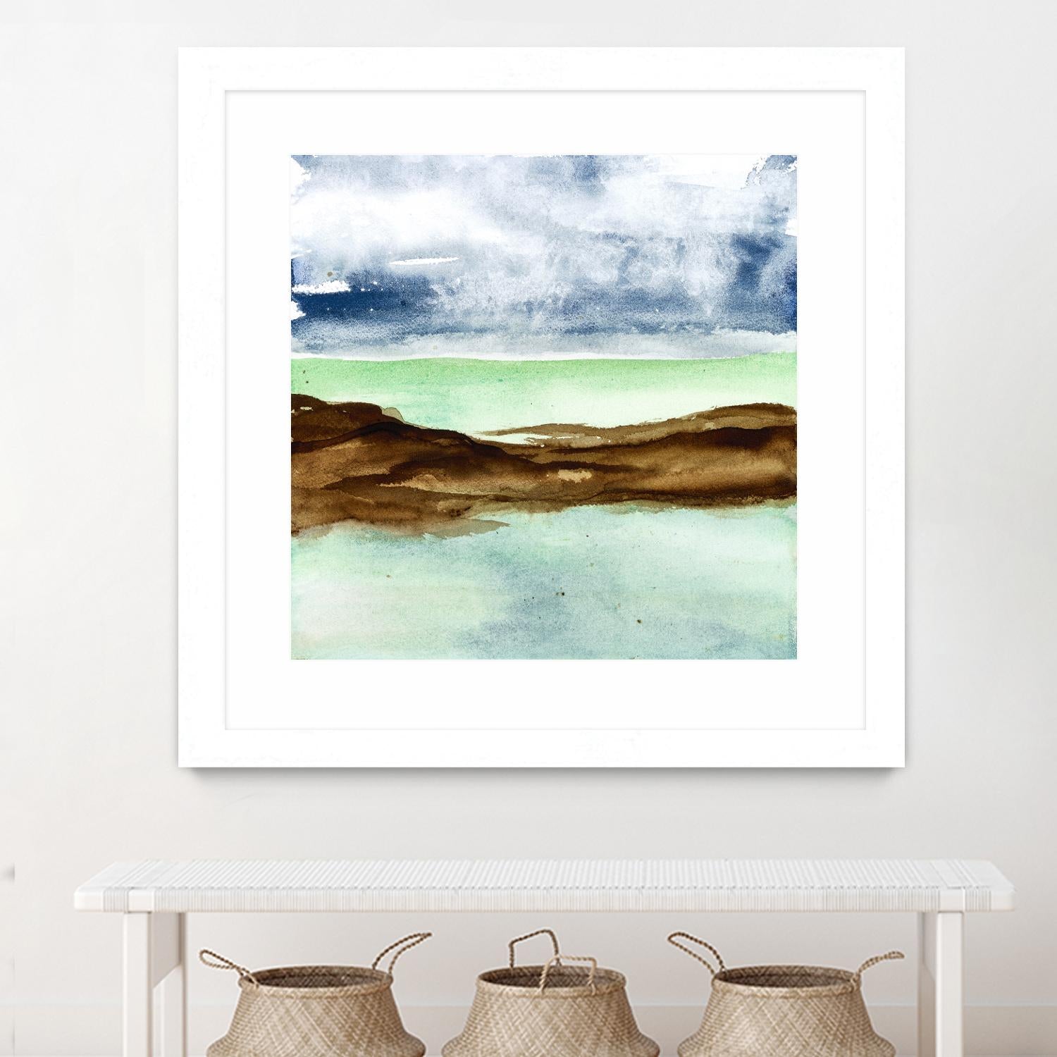 Shore I by Chris Paschke on GIANT ART - green sea scene