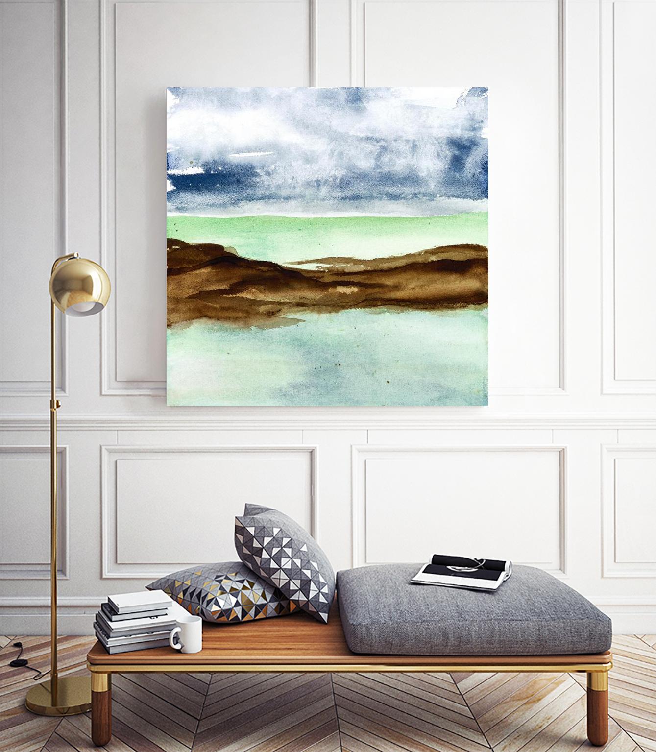 Shore I by Chris Paschke on GIANT ART - green sea scene