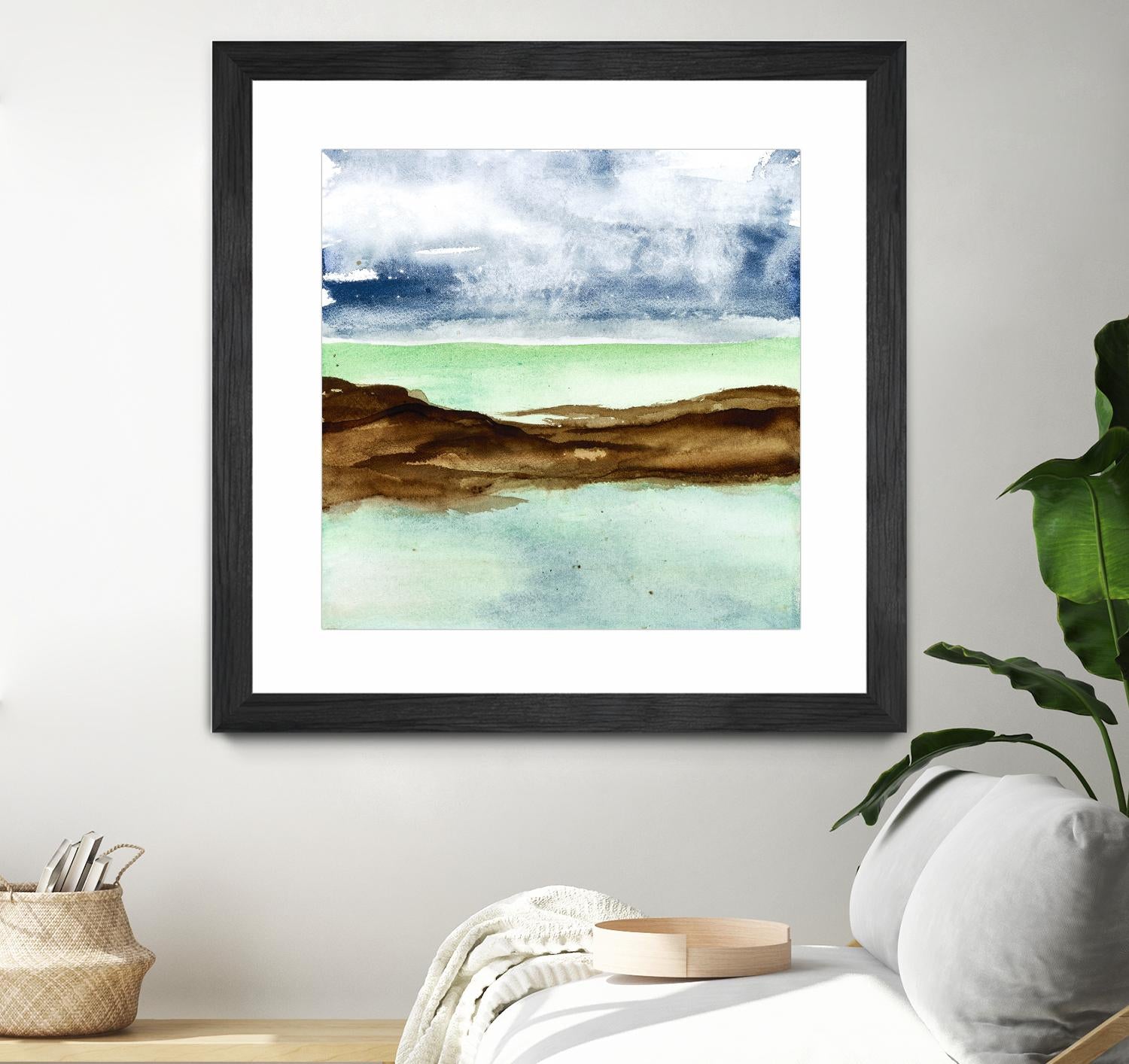 Shore I by Chris Paschke on GIANT ART - green sea scene