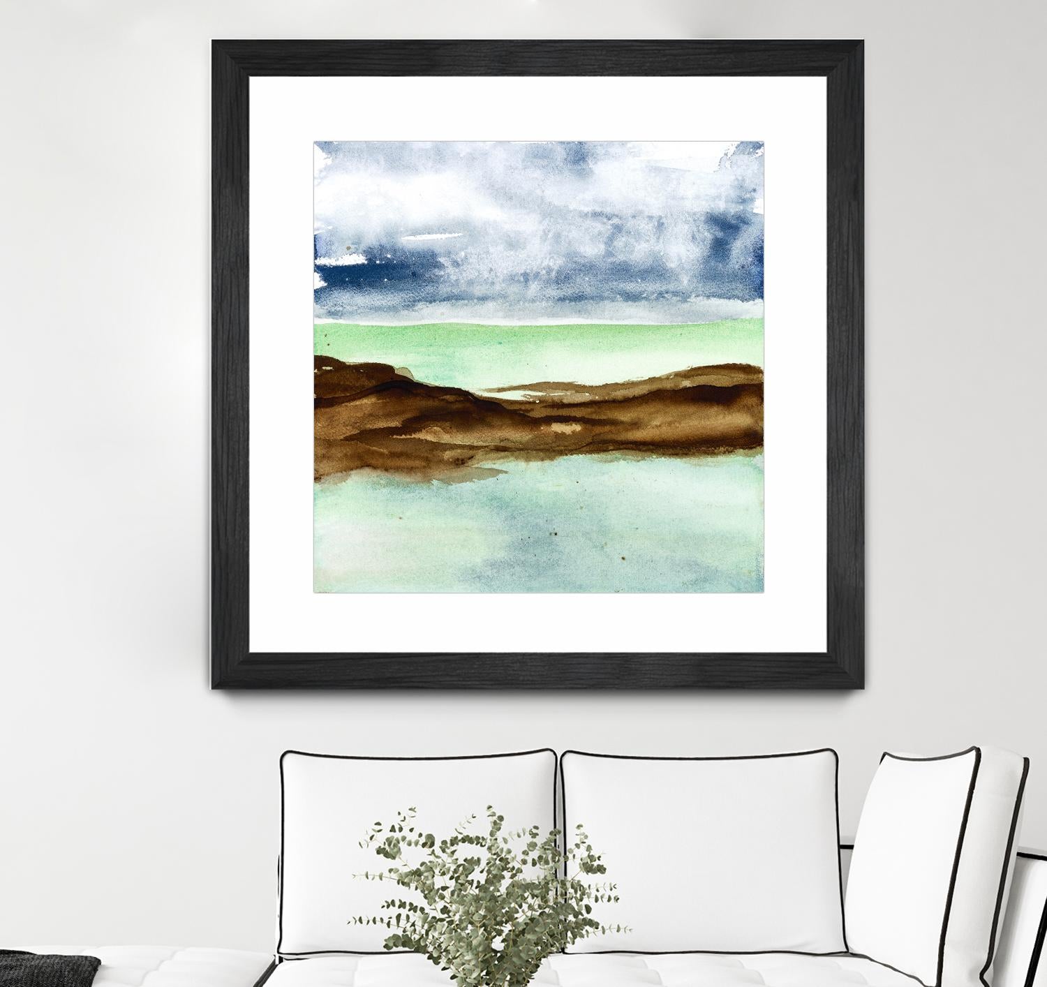 Shore I by Chris Paschke on GIANT ART - green sea scene