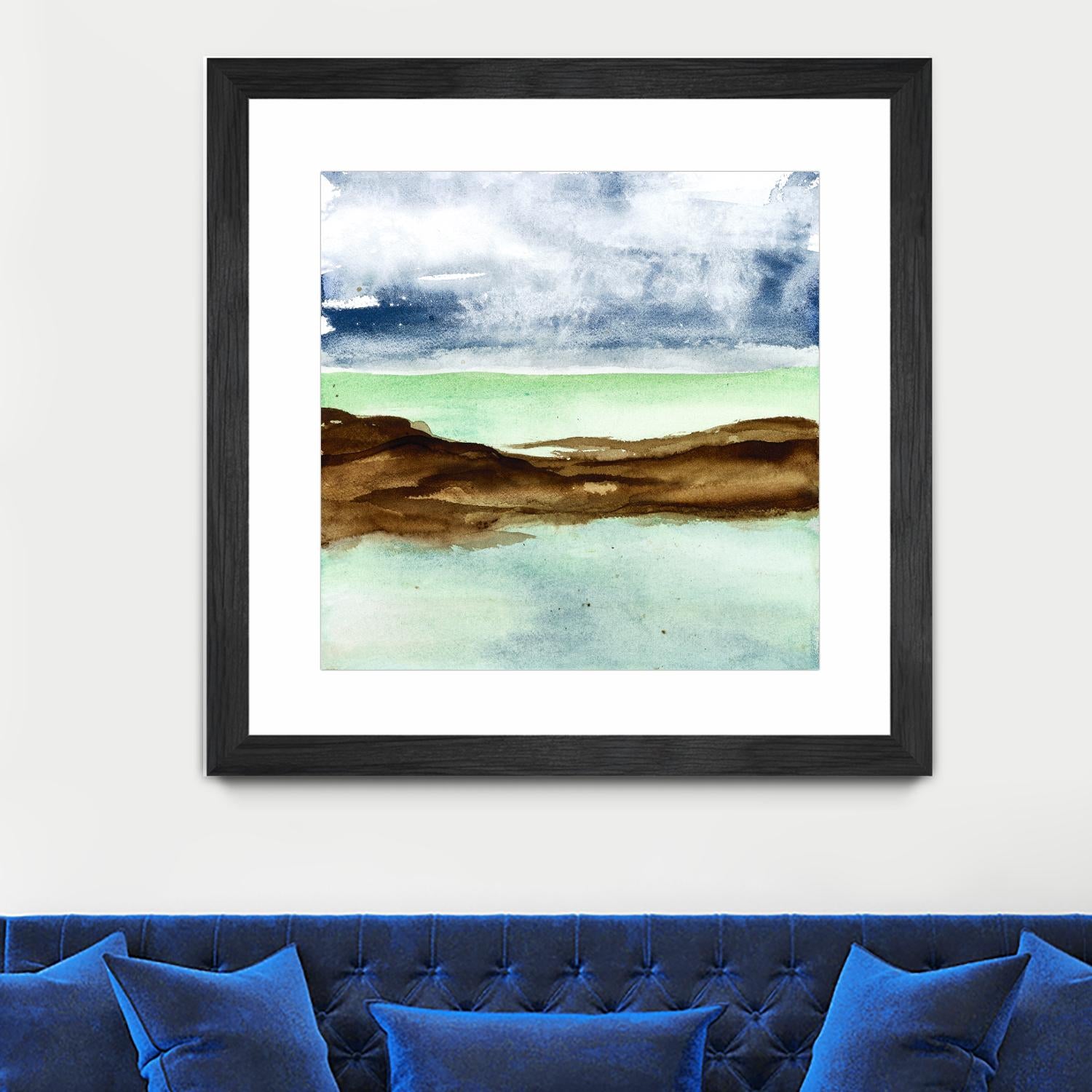 Shore I by Chris Paschke on GIANT ART - green sea scene