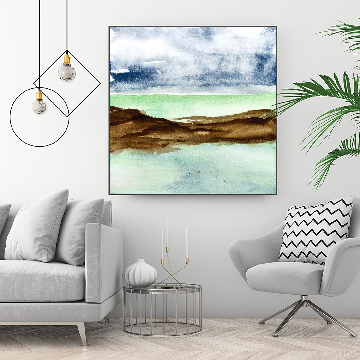 Shore I by Chris Paschke on GIANT ART - green sea scene