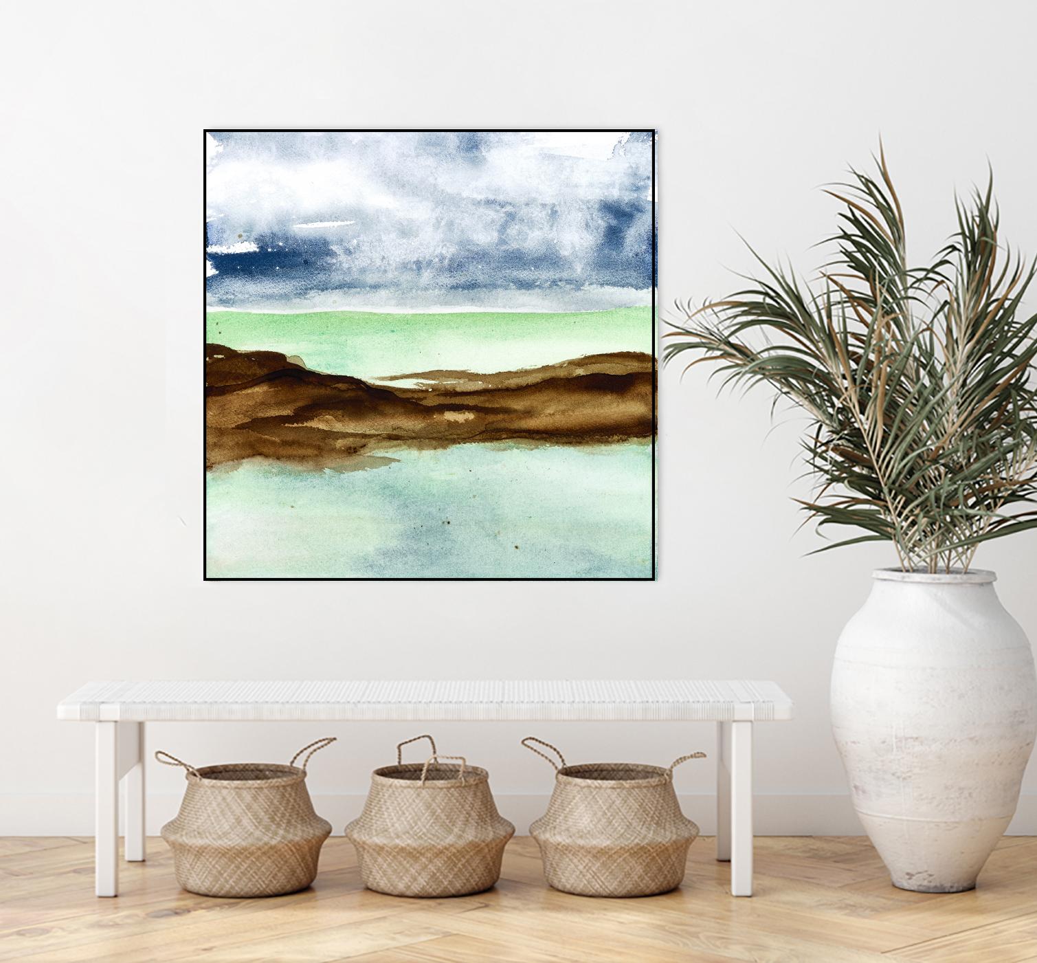 Shore I by Chris Paschke on GIANT ART - green sea scene