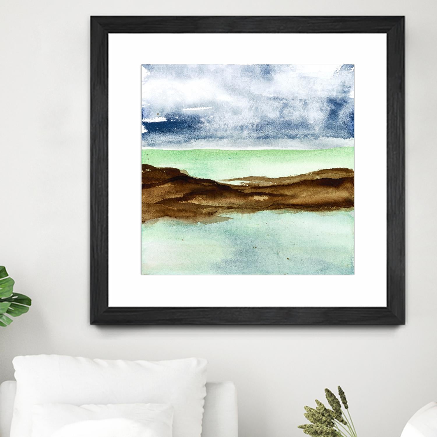 Shore I by Chris Paschke on GIANT ART - green sea scene