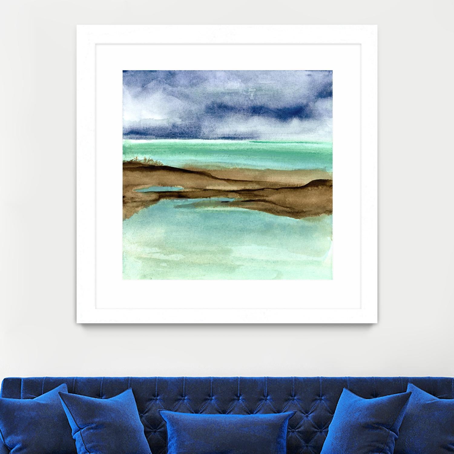 Shore V by Chris Paschke on GIANT ART - blue sea scene