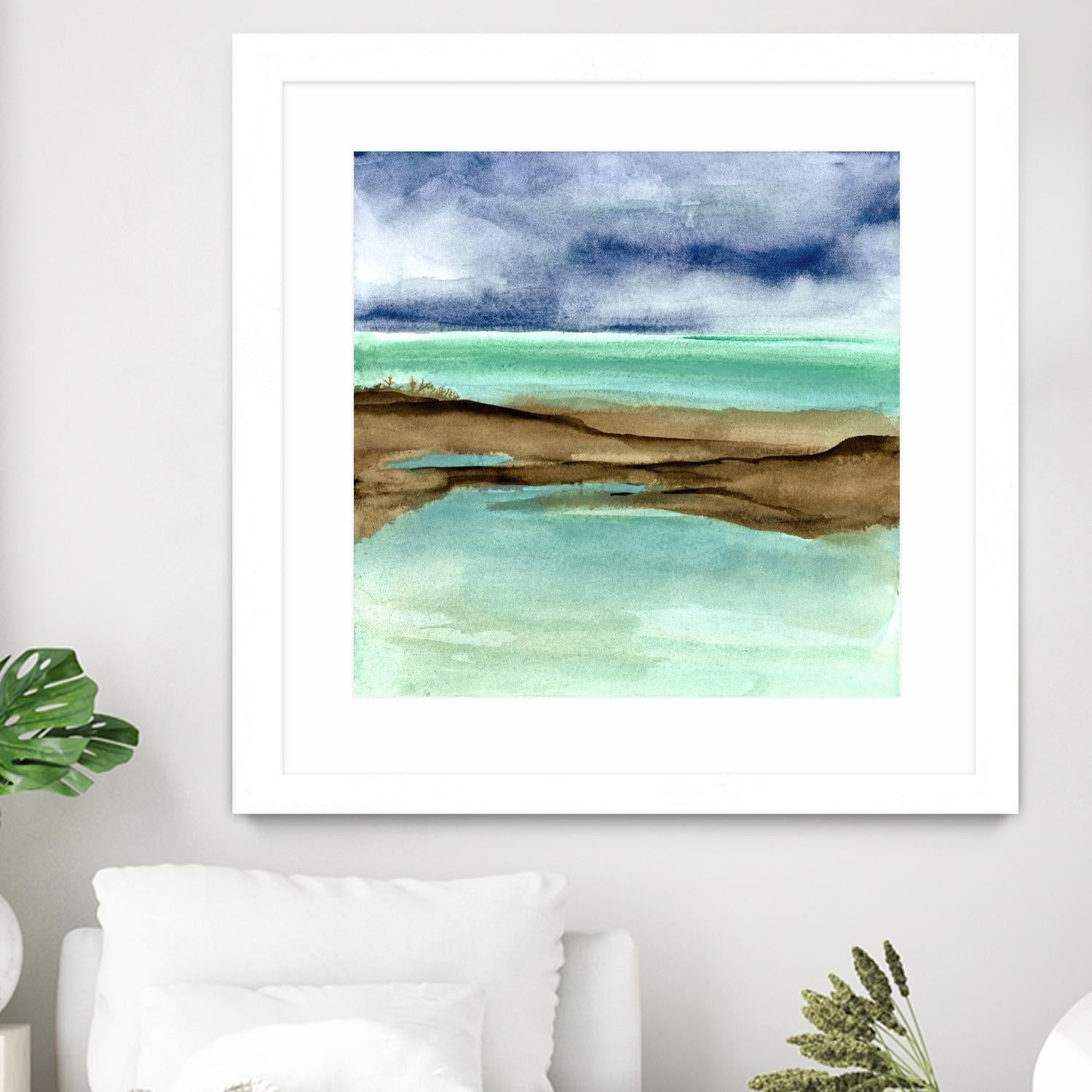 Shore V by Chris Paschke on GIANT ART - blue sea scene