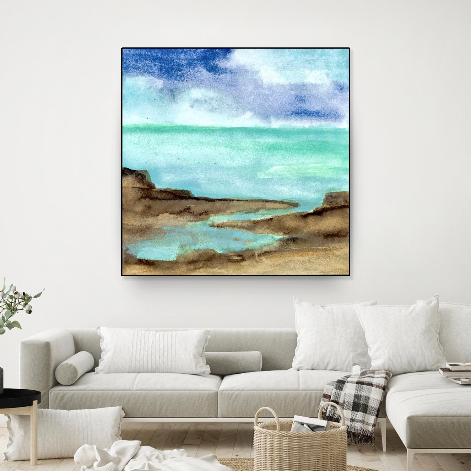 Shore VII by Chris Paschke on GIANT ART - blue sea scene