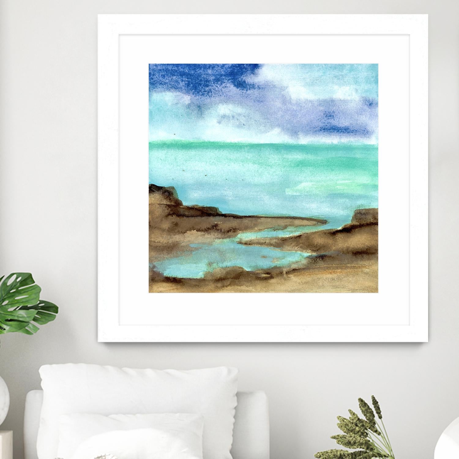 Shore VII by Chris Paschke on GIANT ART - blue sea scene