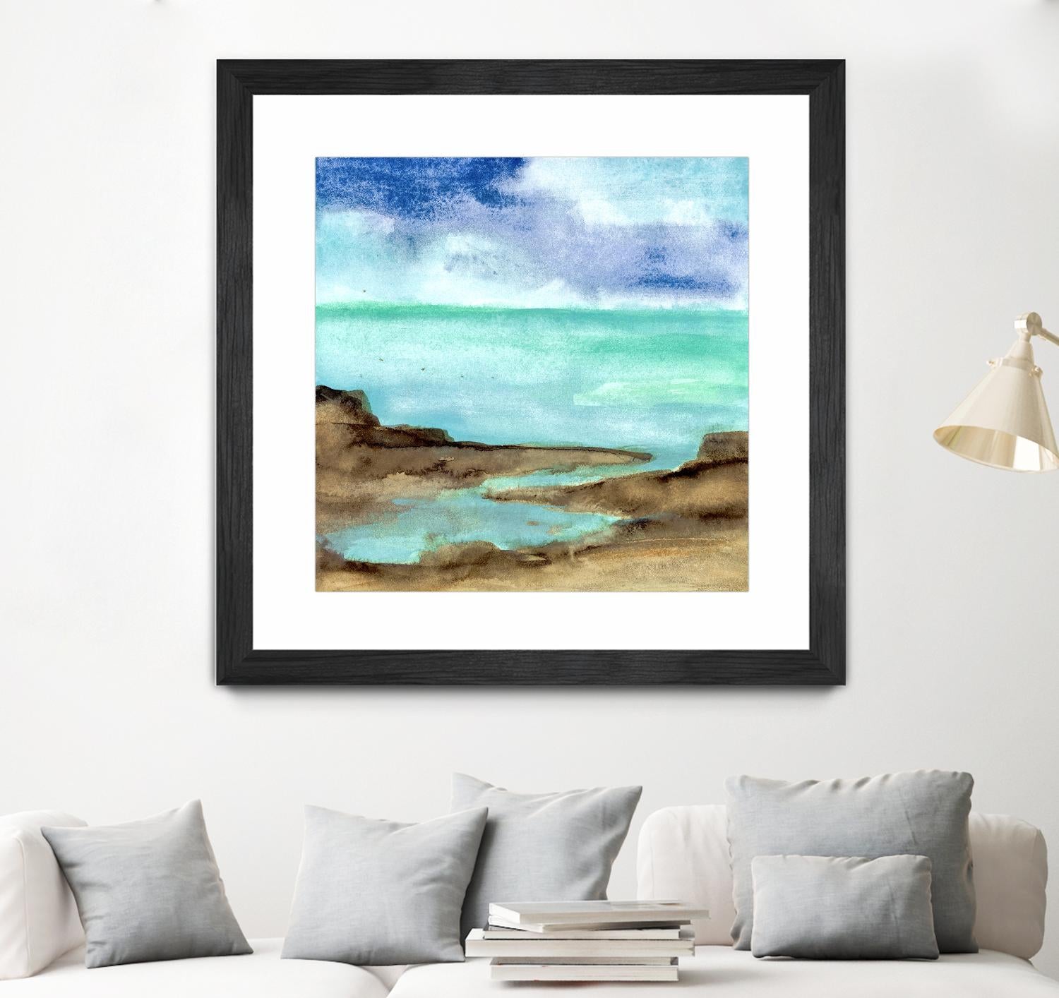 Shore VII by Chris Paschke on GIANT ART - blue sea scene