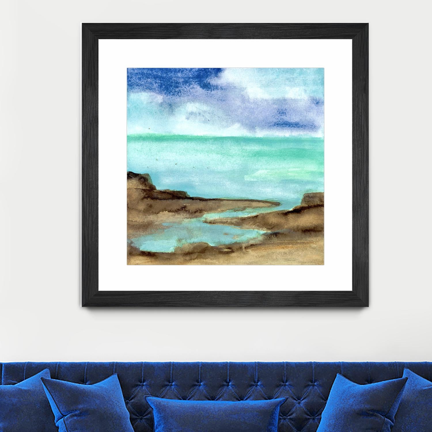 Shore VII by Chris Paschke on GIANT ART - blue sea scene