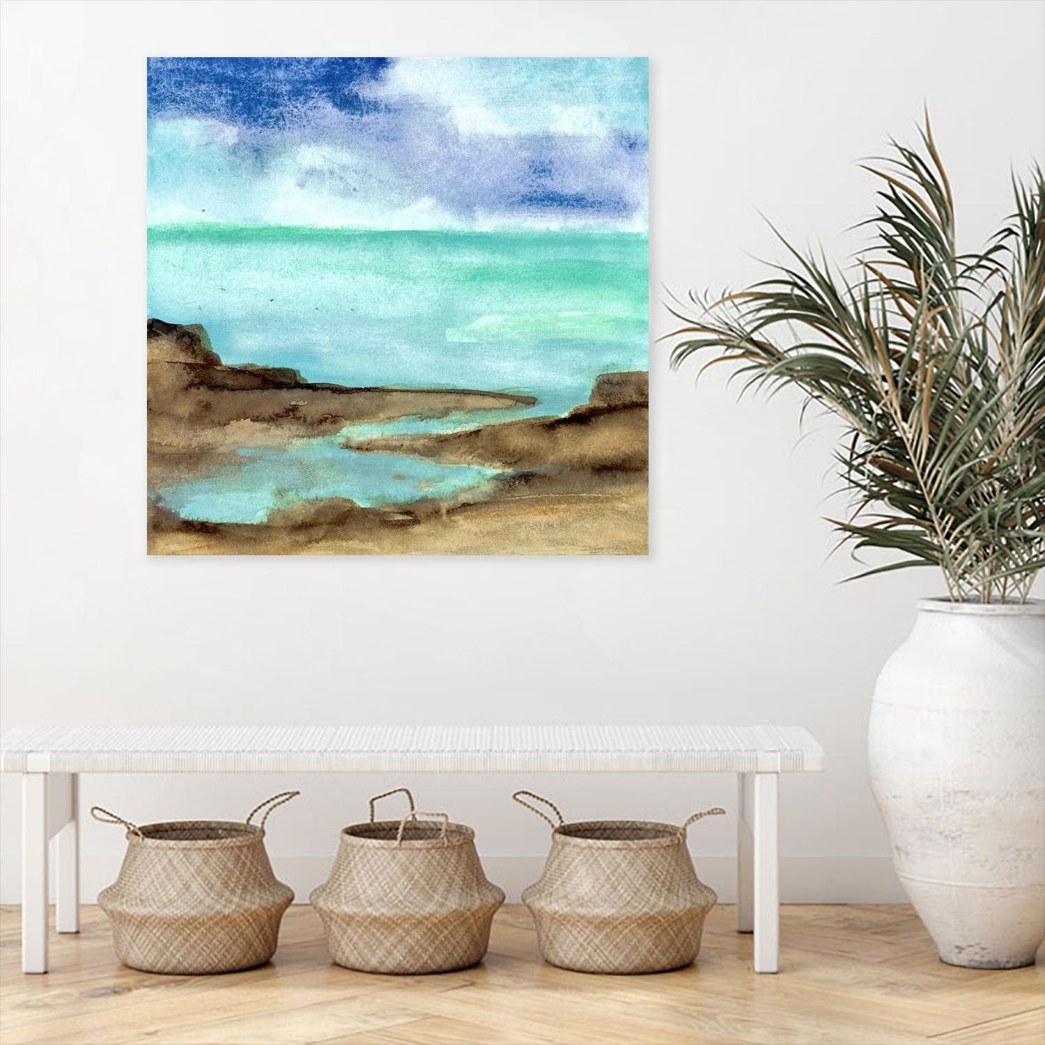 Shore VII by Chris Paschke on GIANT ART - blue sea scene