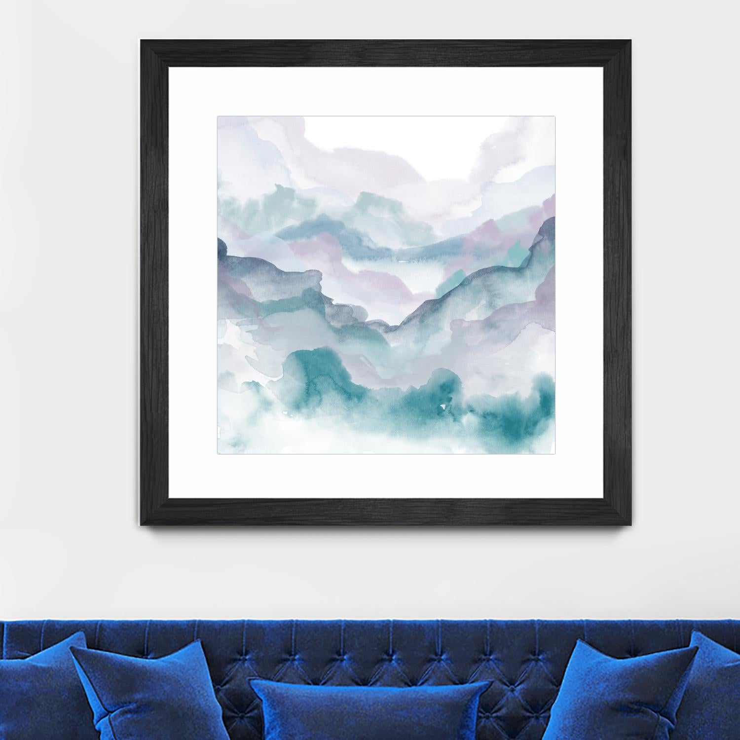 Layers of Spring D by THE Studio on GIANT ART - turquoise abstract