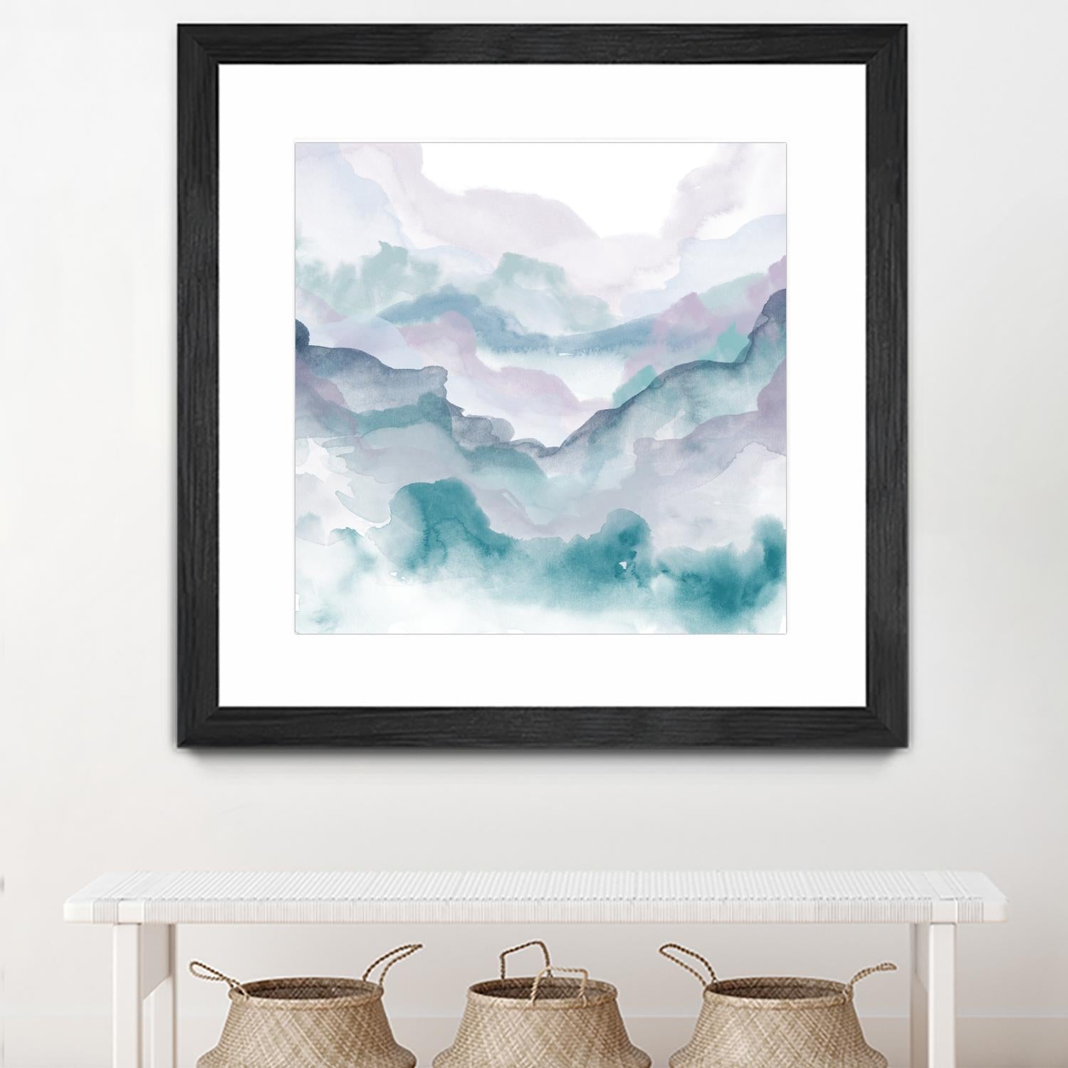 Layers of Spring D by THE Studio on GIANT ART - turquoise abstract