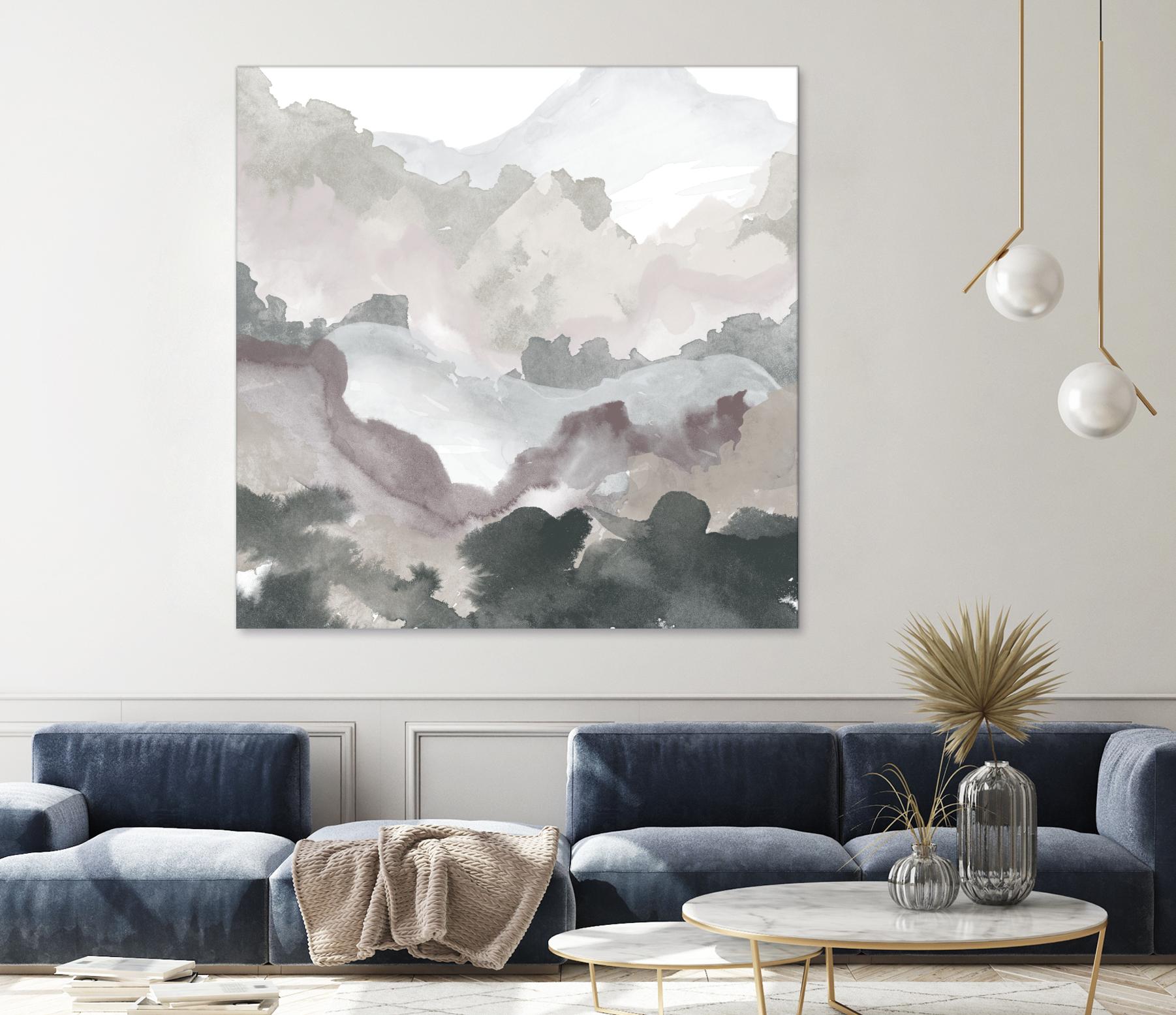 Layers of Winter C by THE Studio on GIANT ART - purple abstract