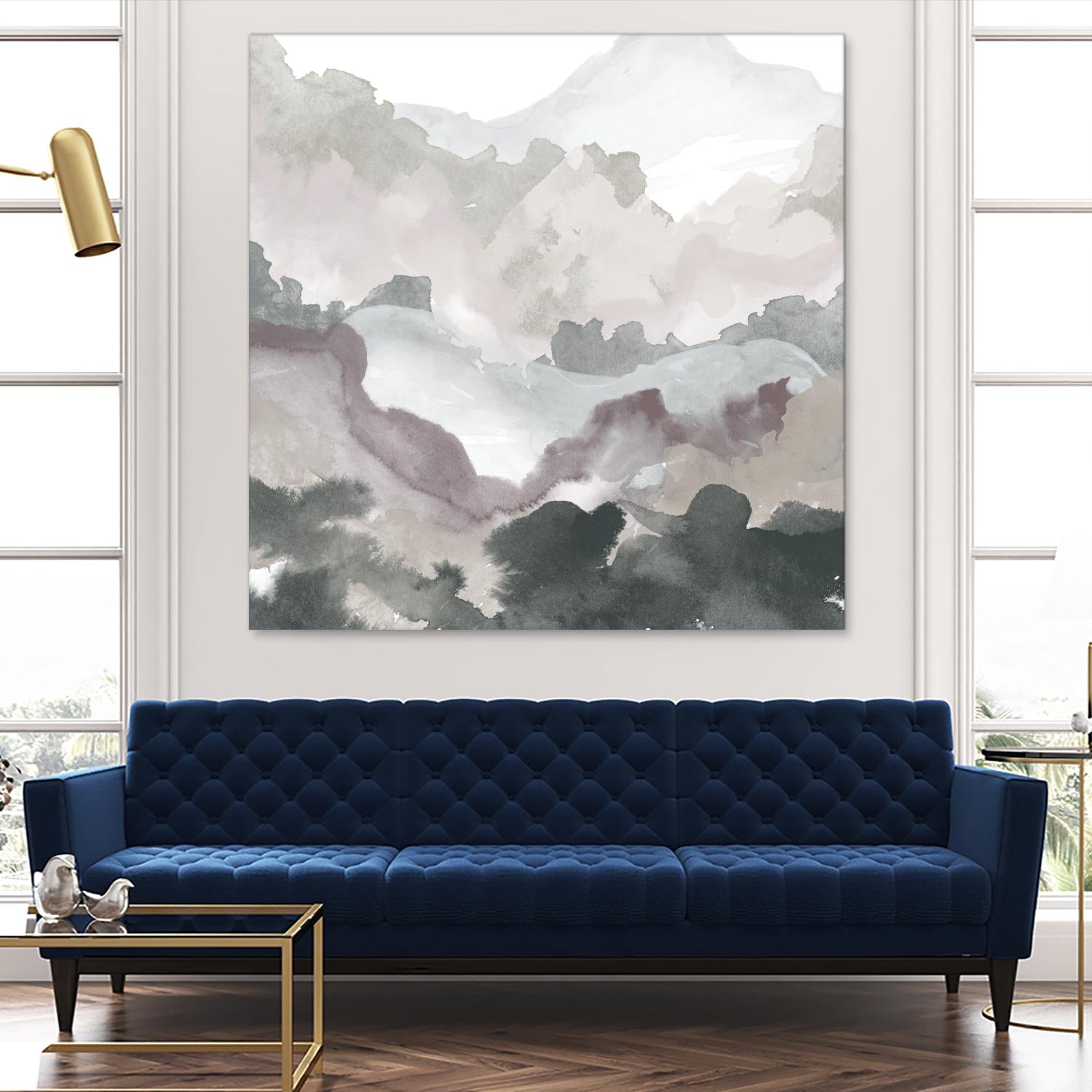 Layers of Winter C by THE Studio on GIANT ART - purple abstract