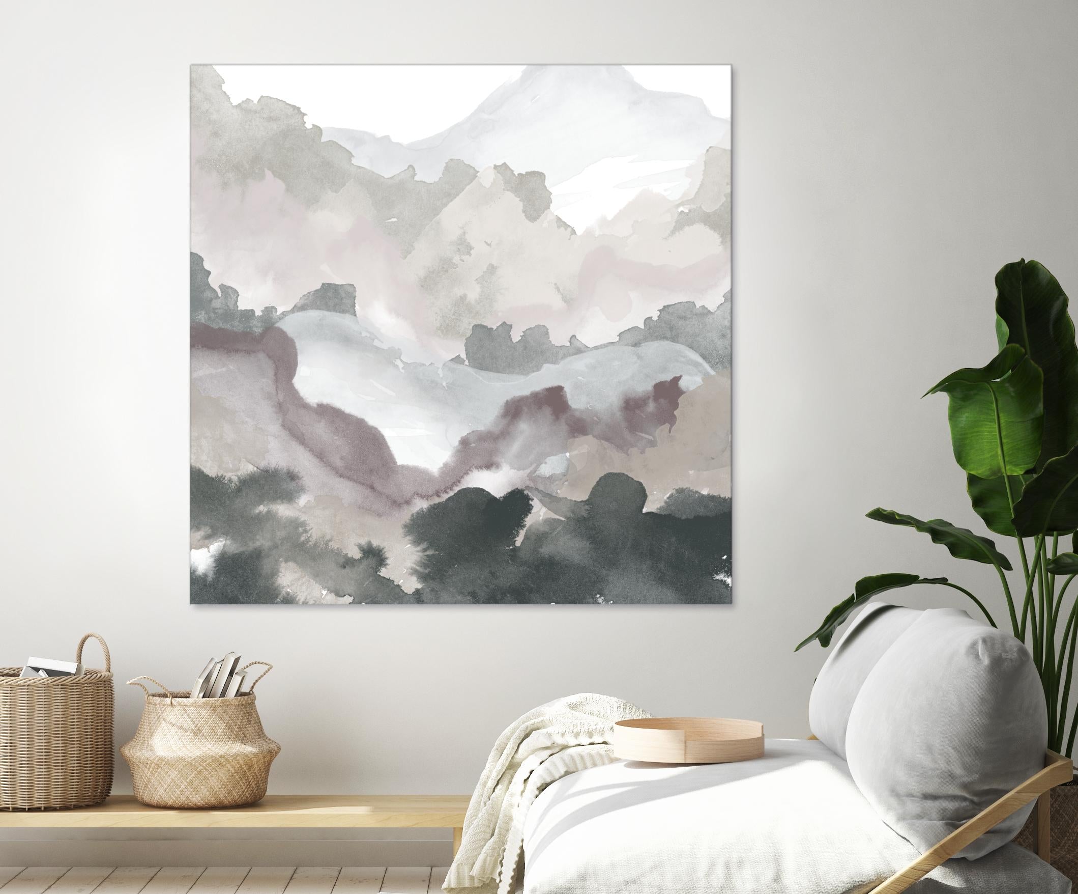 Layers of Winter C by THE Studio on GIANT ART - purple abstract