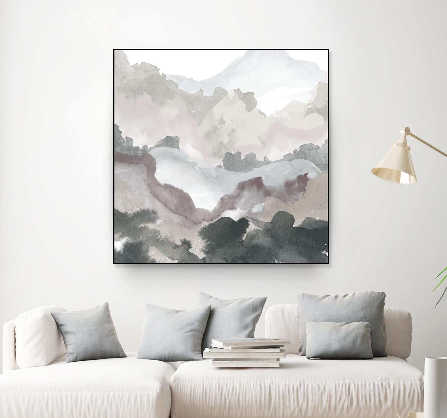 Layers of Winter C by THE Studio on GIANT ART - purple abstract