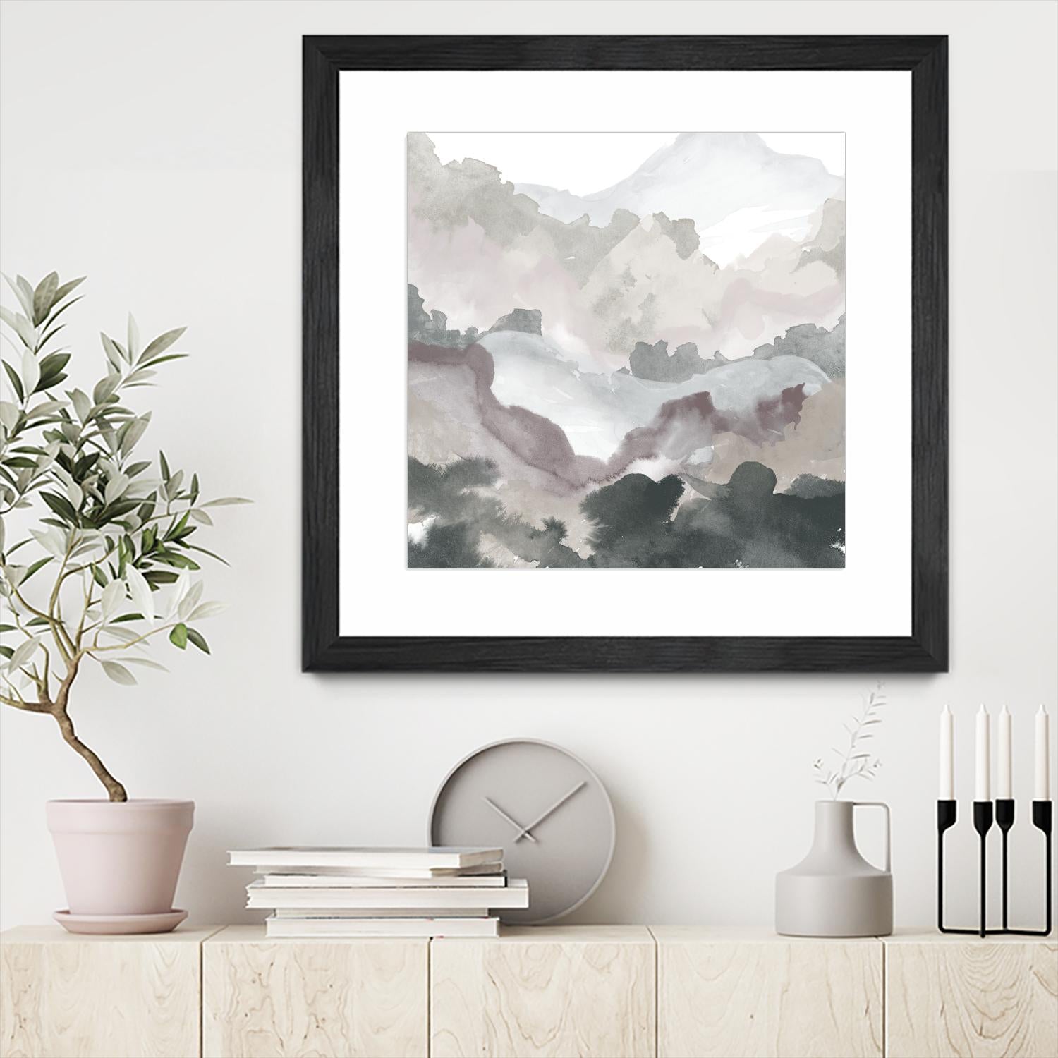 Layers of Winter C by THE Studio on GIANT ART - purple abstract