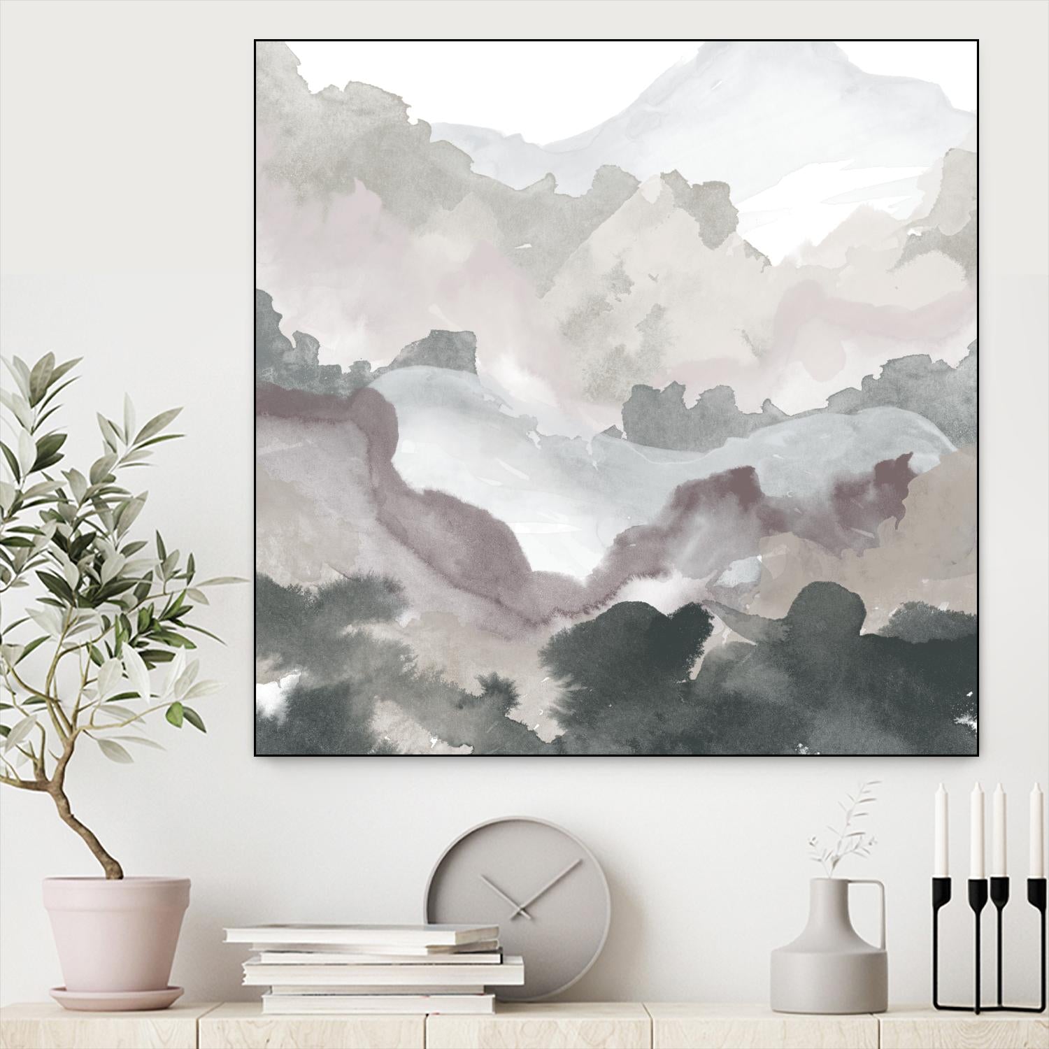 Layers of Winter C by THE Studio on GIANT ART - purple abstract