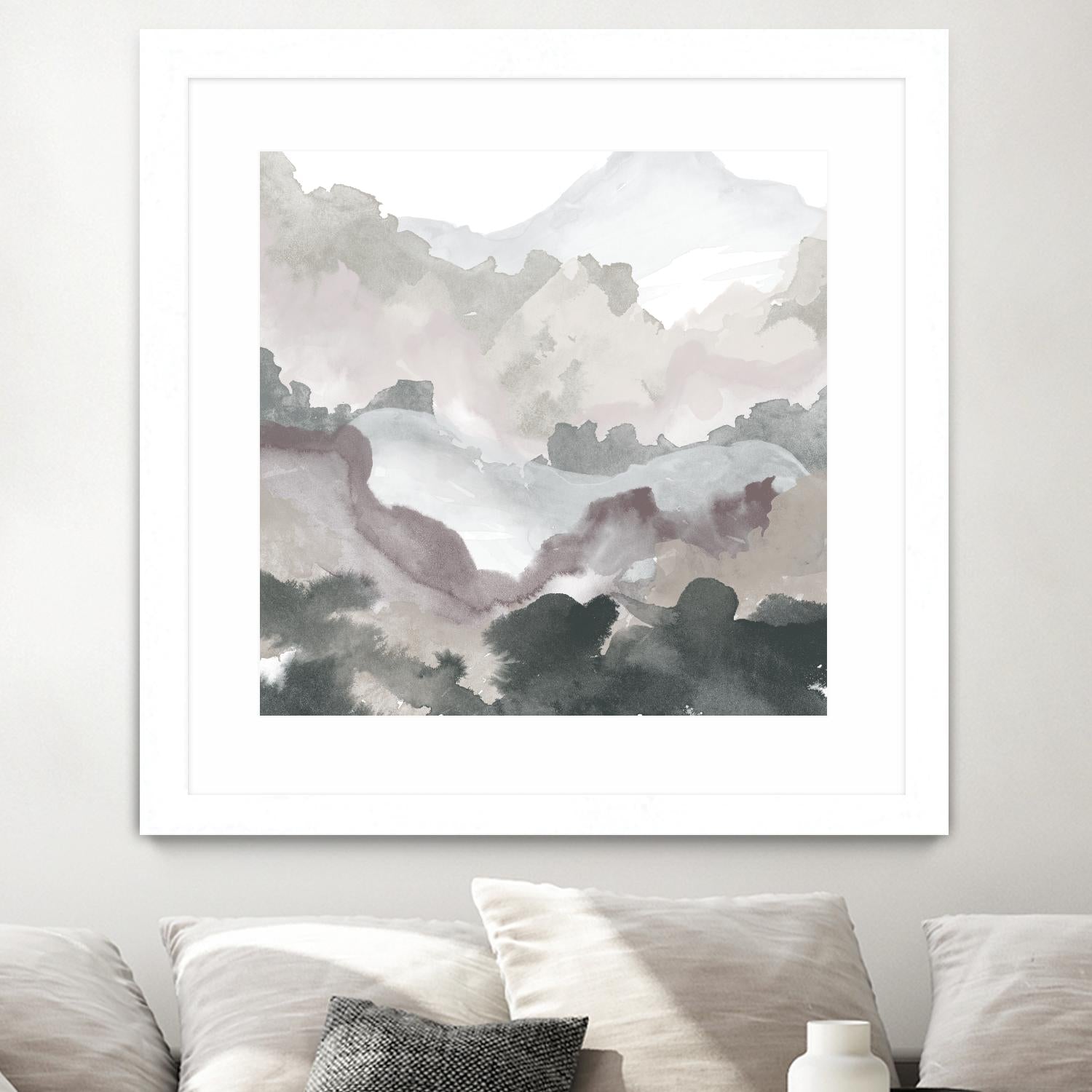 Layers of Winter C by THE Studio on GIANT ART - purple abstract