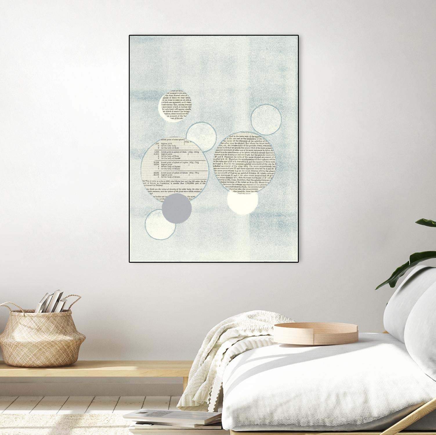 Light Blue Word Bubble by Mary Margaret Briggs on GIANT ART - grey abstract