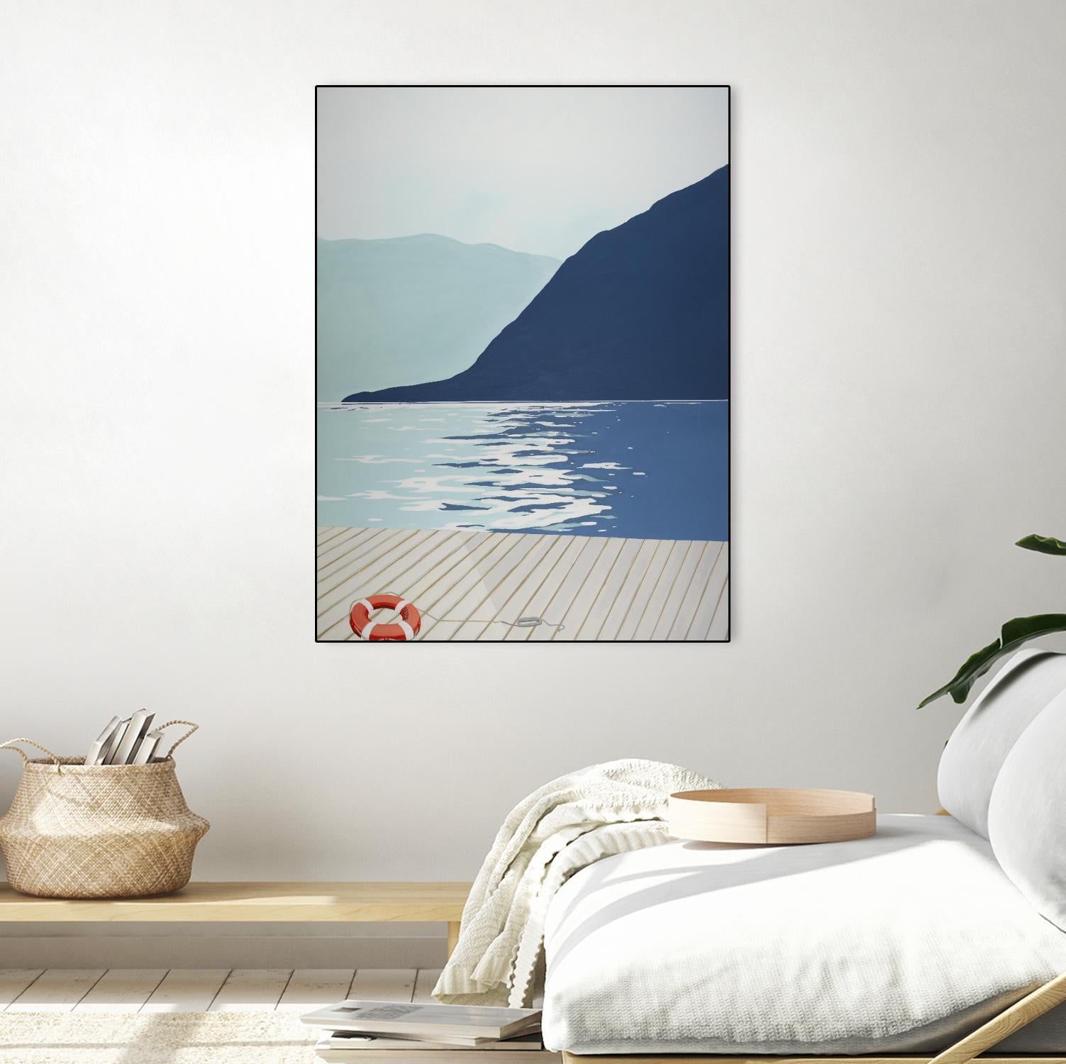 Quiet Blues 1 by Dimond, David Dimond on GIANT ART - blue nautical/seascapes water