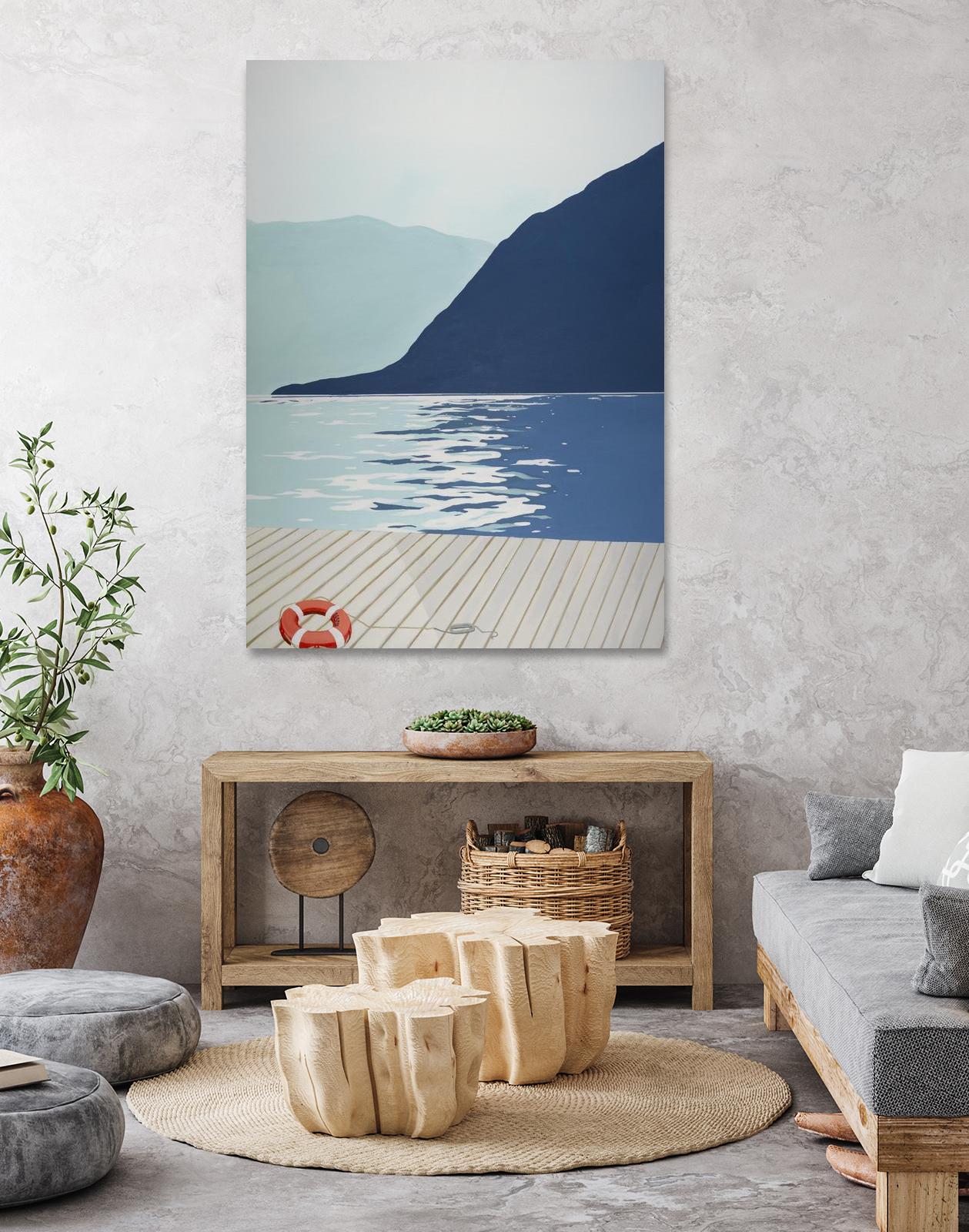 Quiet Blues 1 by Dimond, David Dimond on GIANT ART - blue nautical/seascapes water