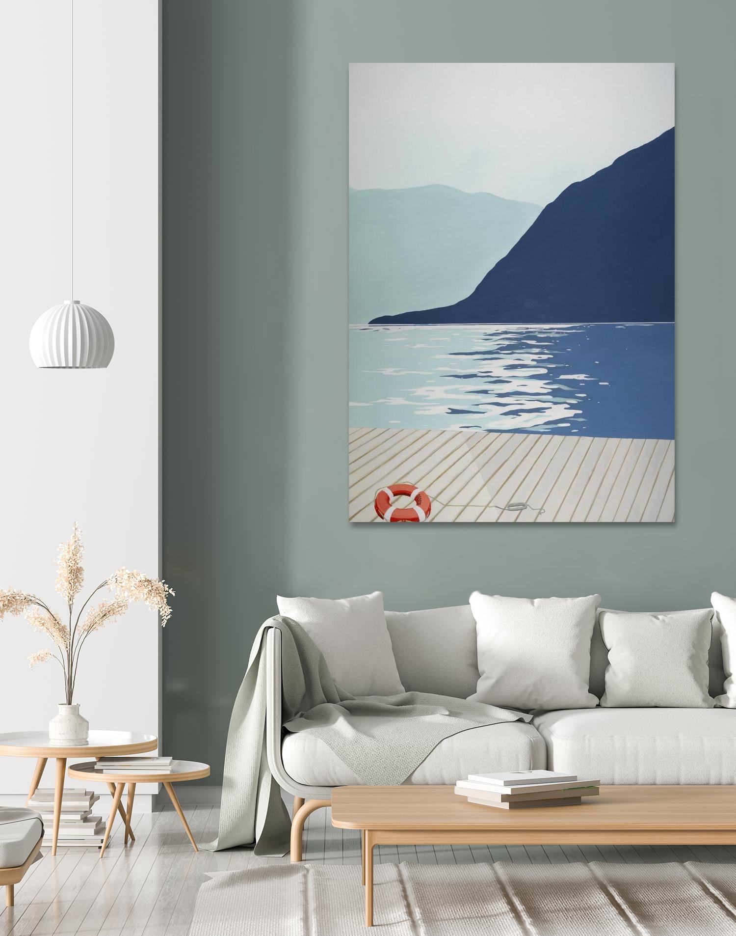 Quiet Blues 1 by Dimond, David Dimond on GIANT ART - blue nautical/seascapes water