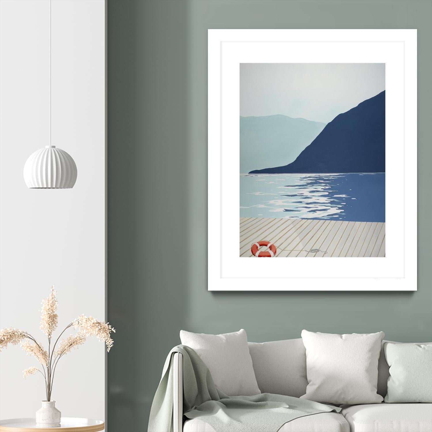 Quiet Blues 1 by Dimond, David Dimond on GIANT ART - blue nautical/seascapes water