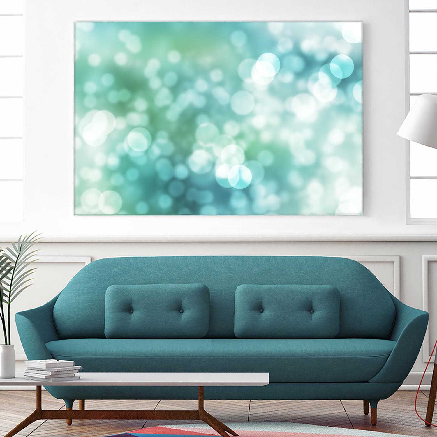 Dreamy Bokeh Seascape by THE Studio on GIANT ART - white abstract