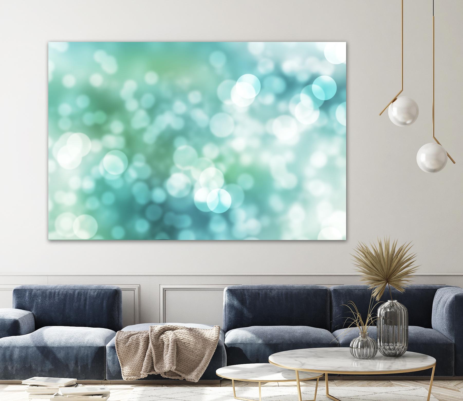 Dreamy Bokeh Seascape by THE Studio on GIANT ART - white abstract