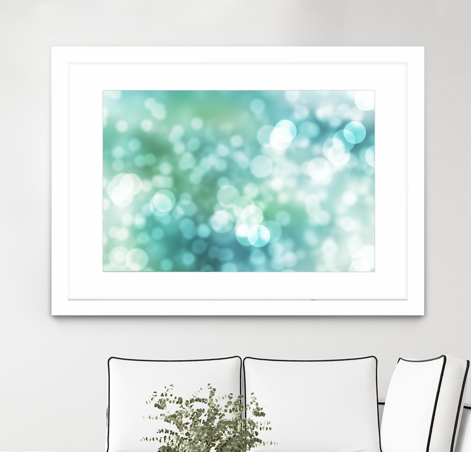 Dreamy Bokeh Seascape by THE Studio on GIANT ART - white abstract