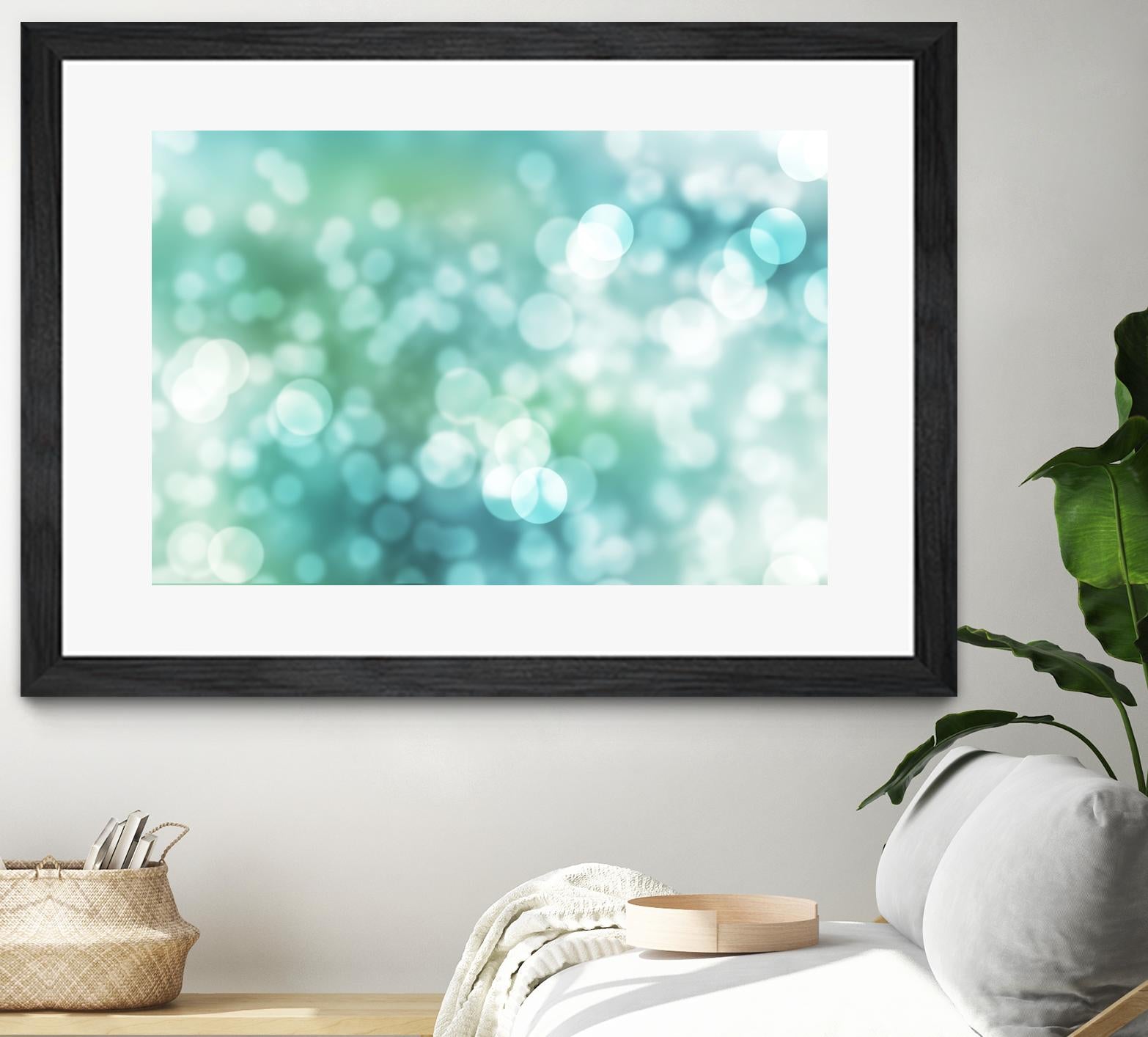 Dreamy Bokeh Seascape by THE Studio on GIANT ART - white abstract