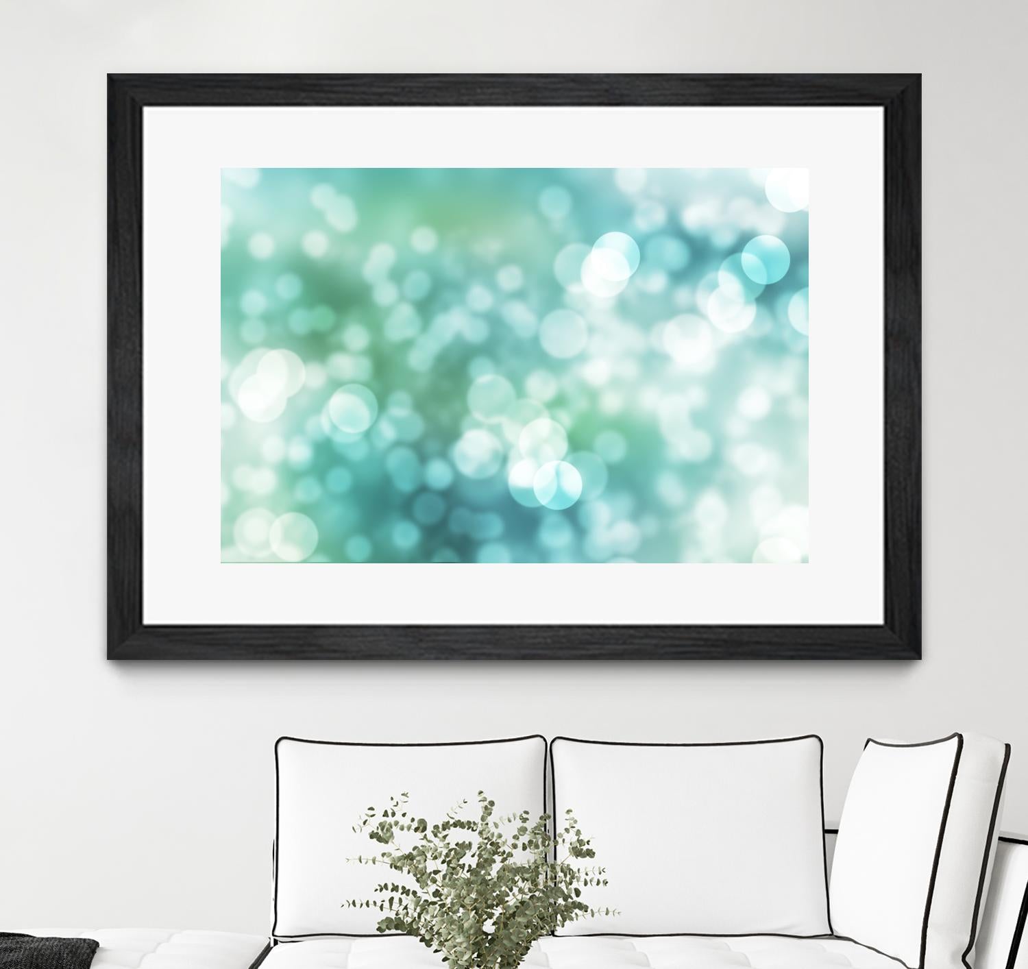 Dreamy Bokeh Seascape by THE Studio on GIANT ART - white abstract